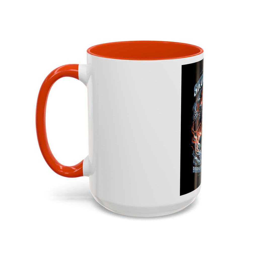 Skull Rider Motorcycle Mug – "Born of Nightmares" Biker Coffee Cup (11oz/15oz)