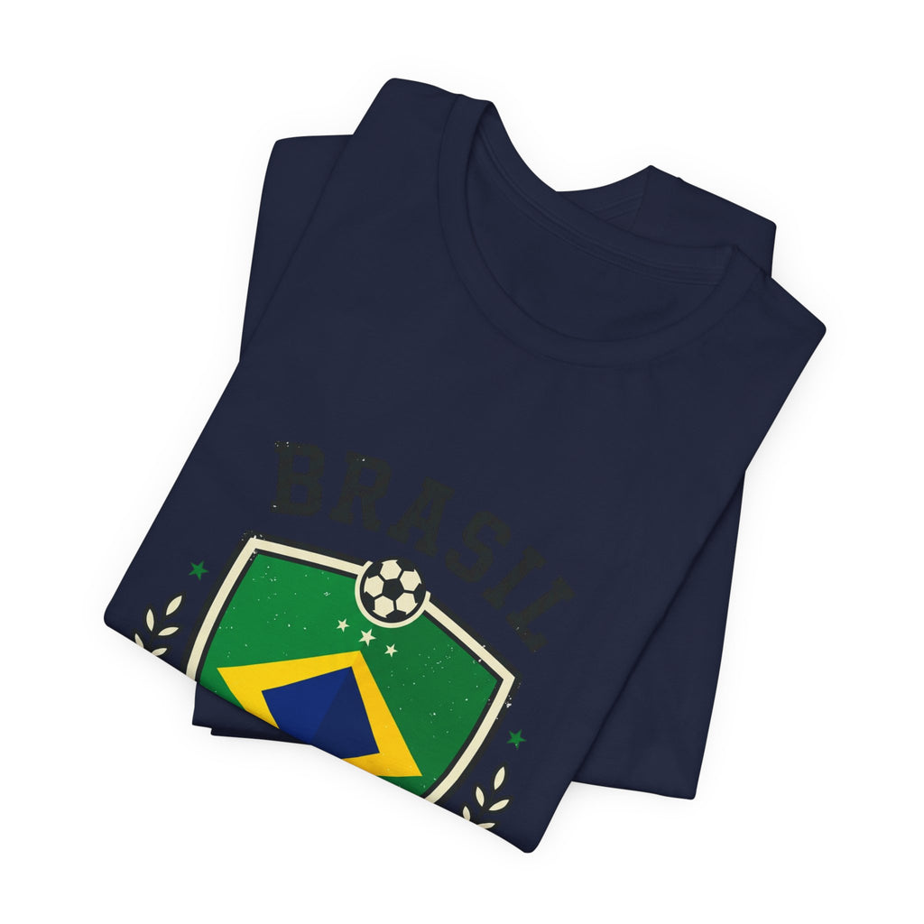 Brasil Futebol Crest T-Shirt | Brazil Soccer Pride, National Flag Colors