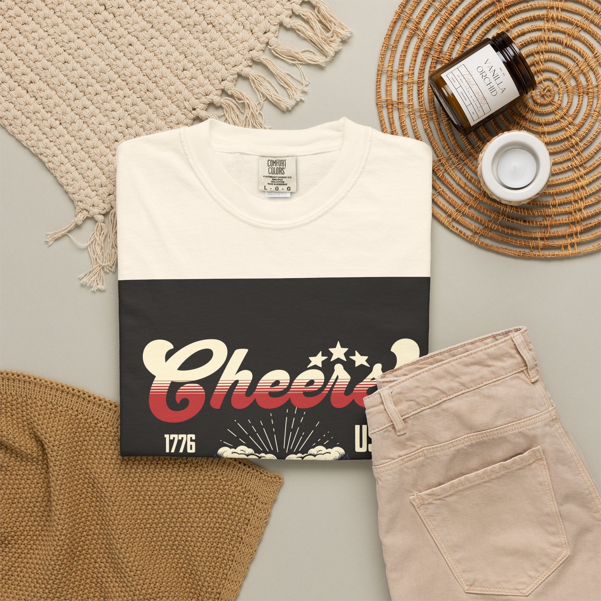 Cheers USA T-Shirt — Patriotic Beer Mugs Graphic Tee (1776)