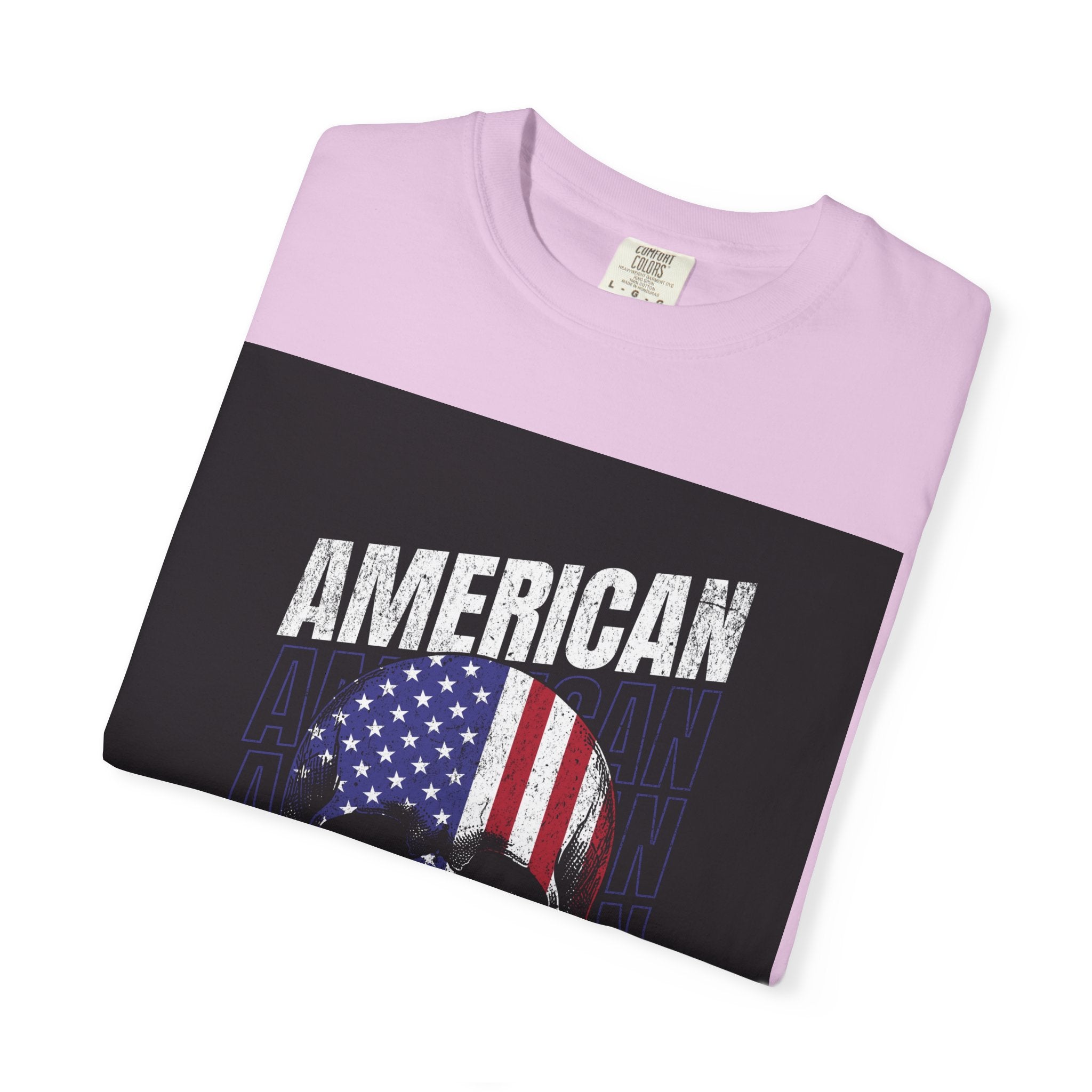 American Skull Flag T-Shirt — "American Forever" Patriotic Graphic Tee
