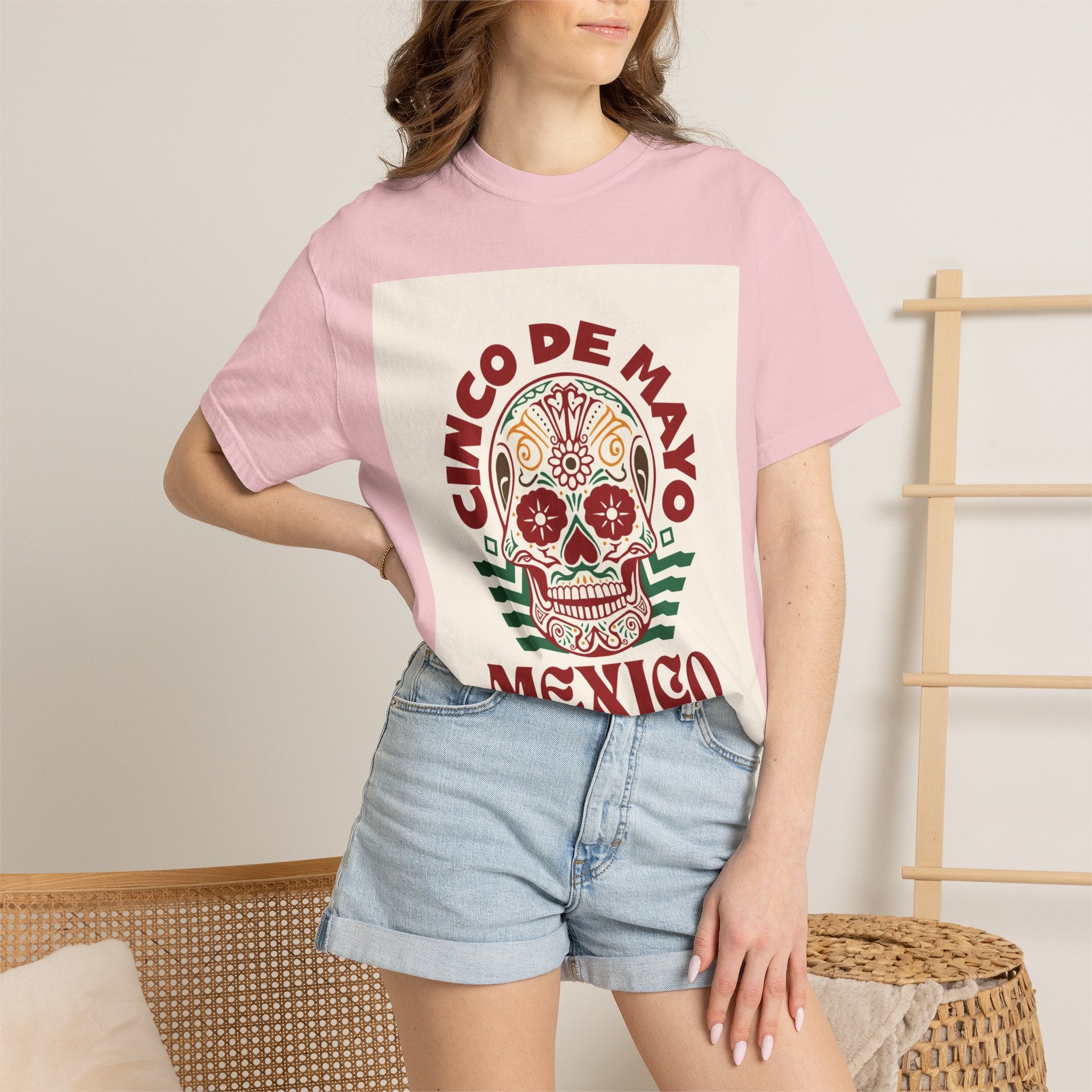 Cinco de Mayo Mexico Sugar Skull T-Shirt