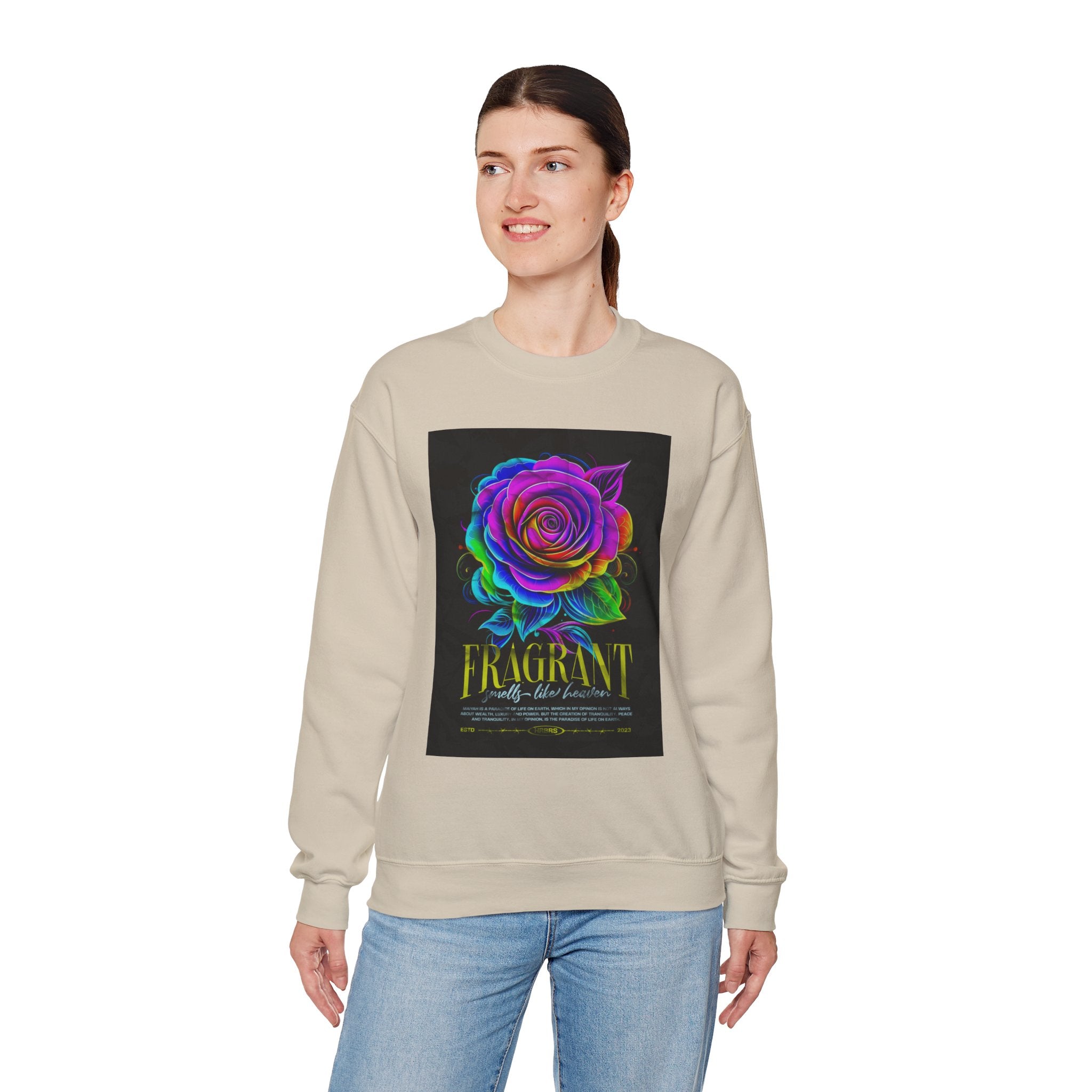 Fluorescent Rose “Fragrant” Crewneck Sweatshirt