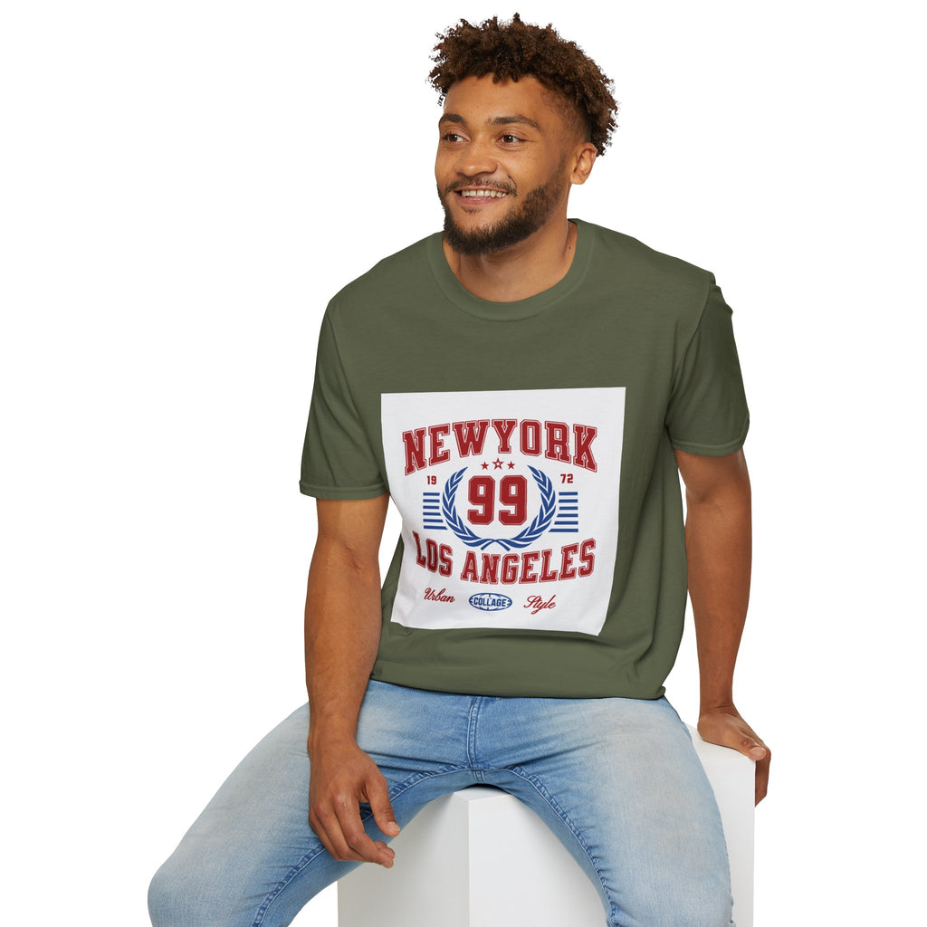New York 99 Vintage Sports Tee — Collegiate Graphic T-Shirt