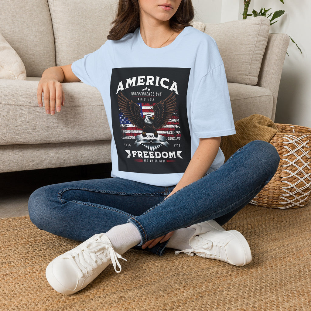 America Eagle T-Shirt — Independence Day Freedom Graphic Tee