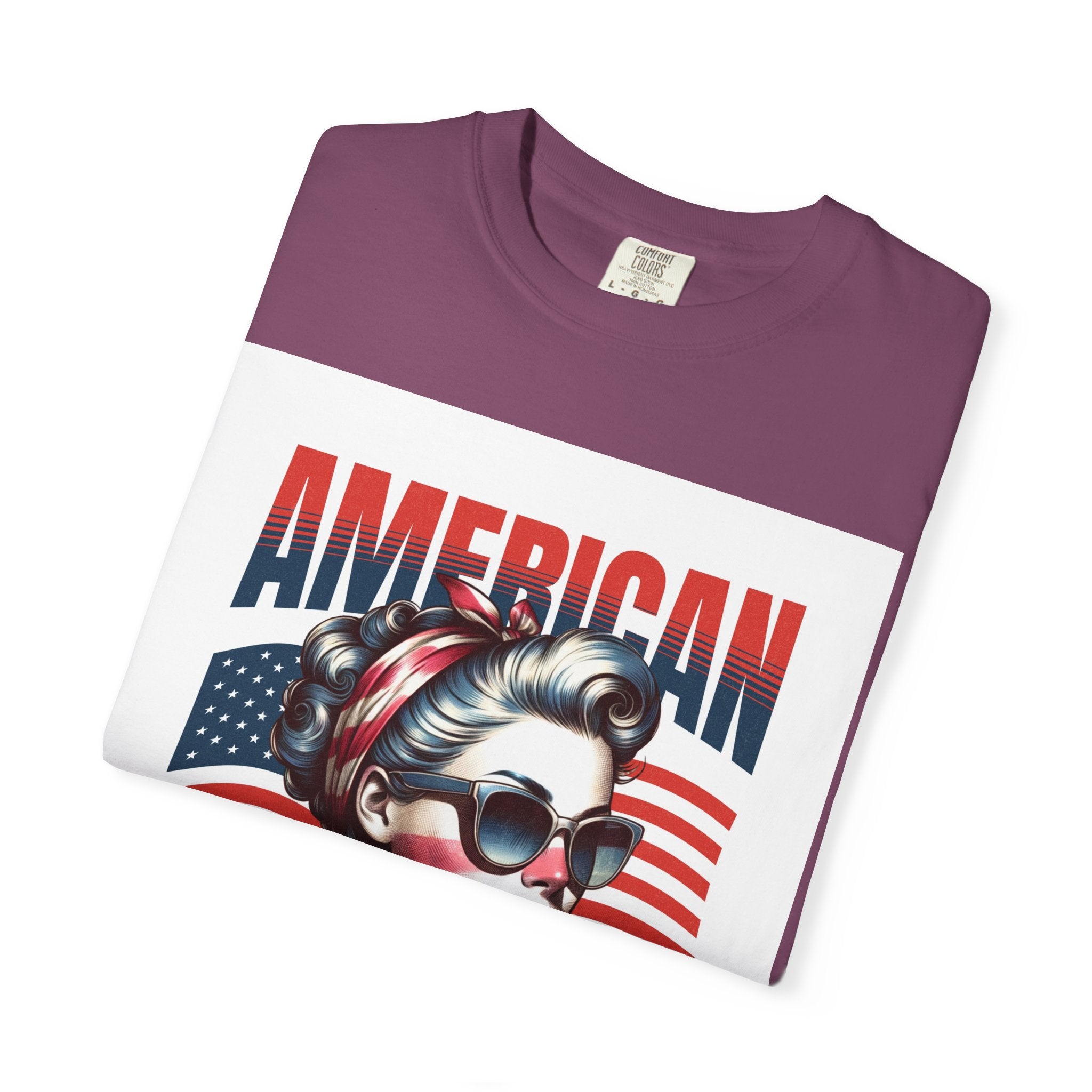 American Mama T‑Shirt — Vintage Patriotic Mom Tee