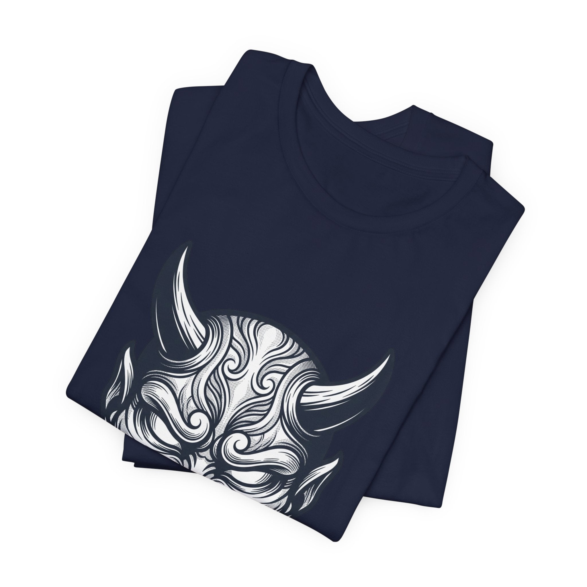 Demon Hannya Mask T‑Shirt — Japanese Oni Tattoo Graphic Tee