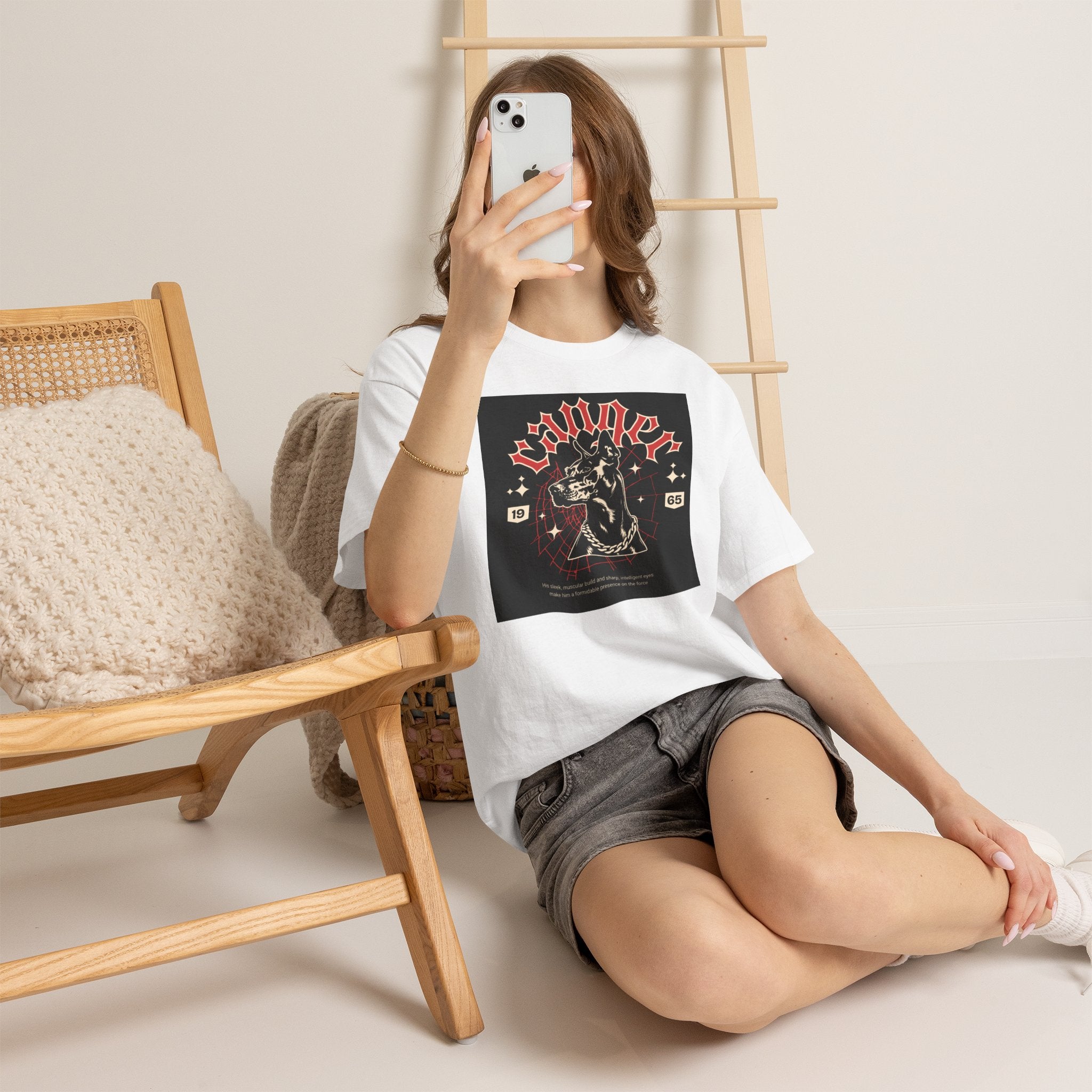 Vintage Gothic Cat Tee — 'Witchery' Retro Occult Graphic T-Shirt
