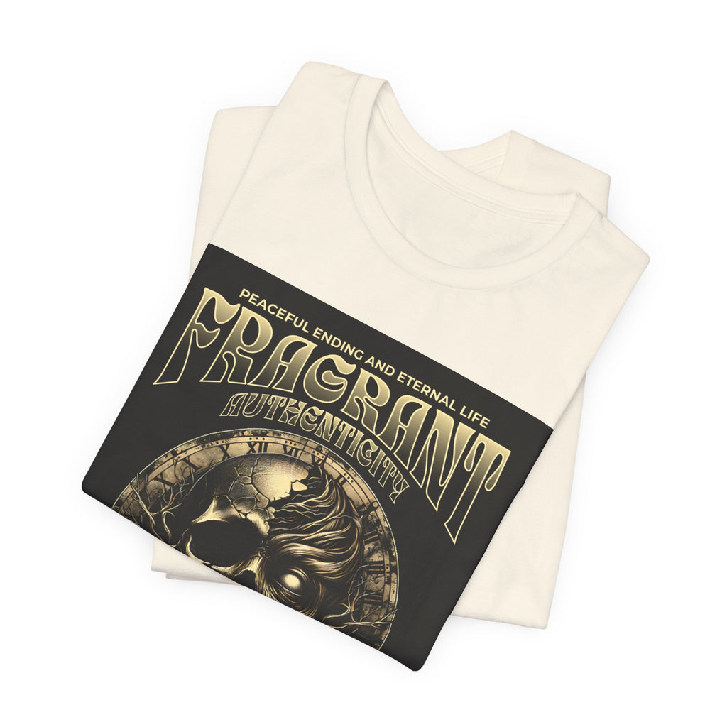 Skull & Roses Graphic Tee — "Fragrant" Vintage Gothic Band Shirt