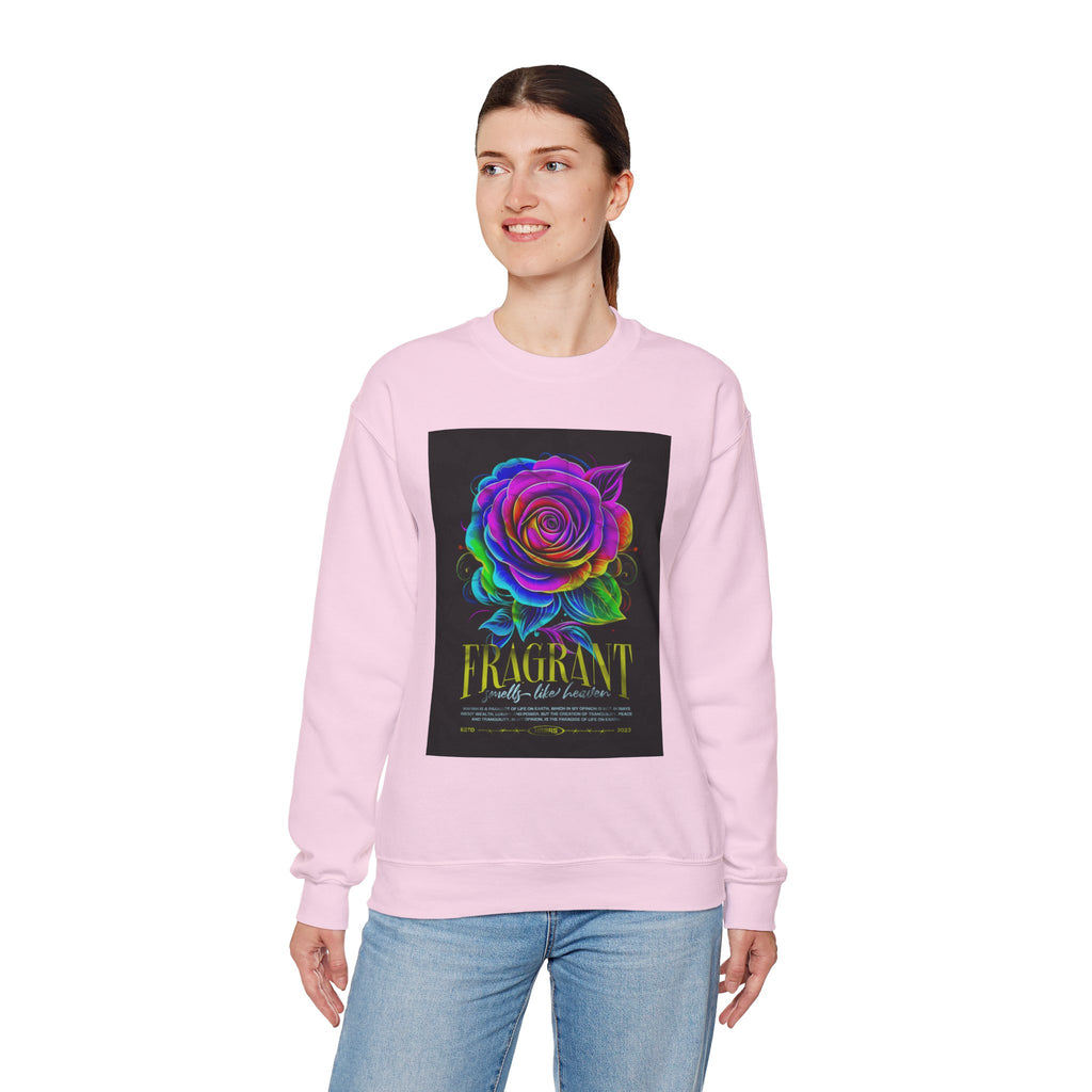 Fluorescent Rose “Fragrant” Crewneck Sweatshirt