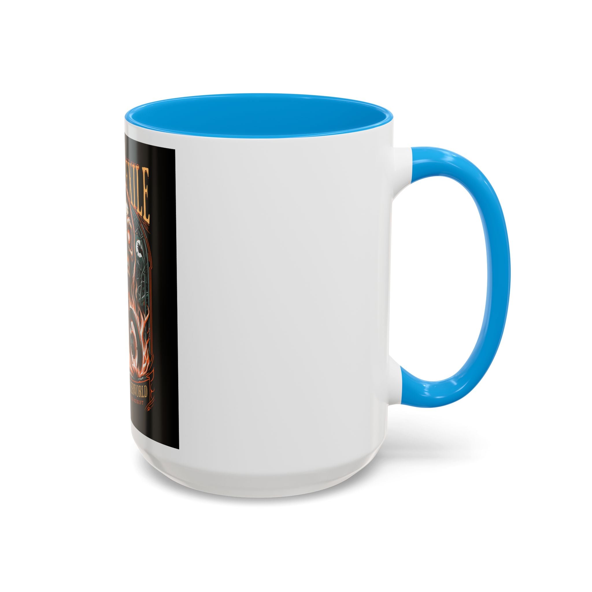 Eternal Exile Skull Biker Mug — Gothic Motorcycle Coffee Cup (11oz/15oz)