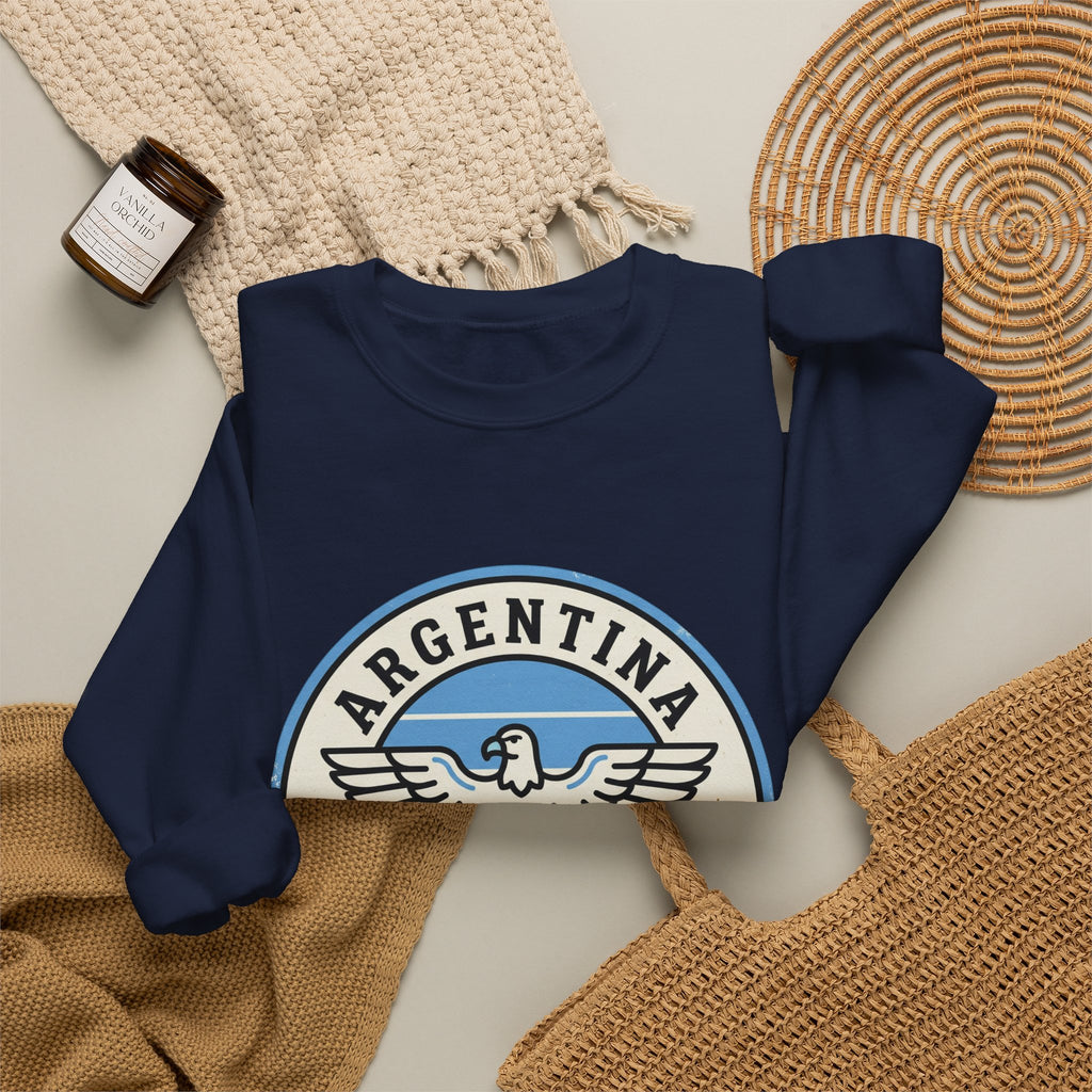 Argentina Fútbol Crest Sweatshirt | Soccer Country Pride, Nacional Colors