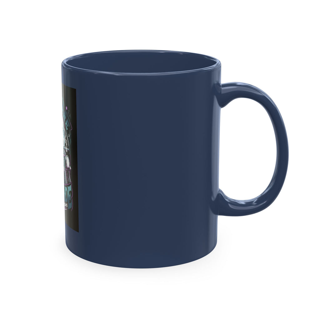 Nightmare Renegade Ceramic Mug — Grim Reaper Biker "King of the Shadows" Coffee Cup