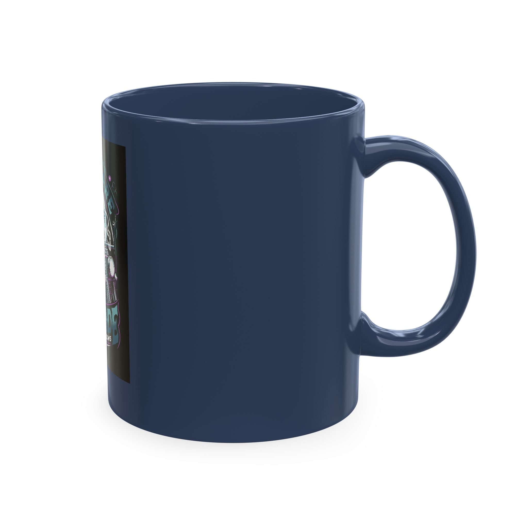 Nightmare Renegade Ceramic Mug — Grim Reaper Biker "King of the Shadows" Coffee Cup