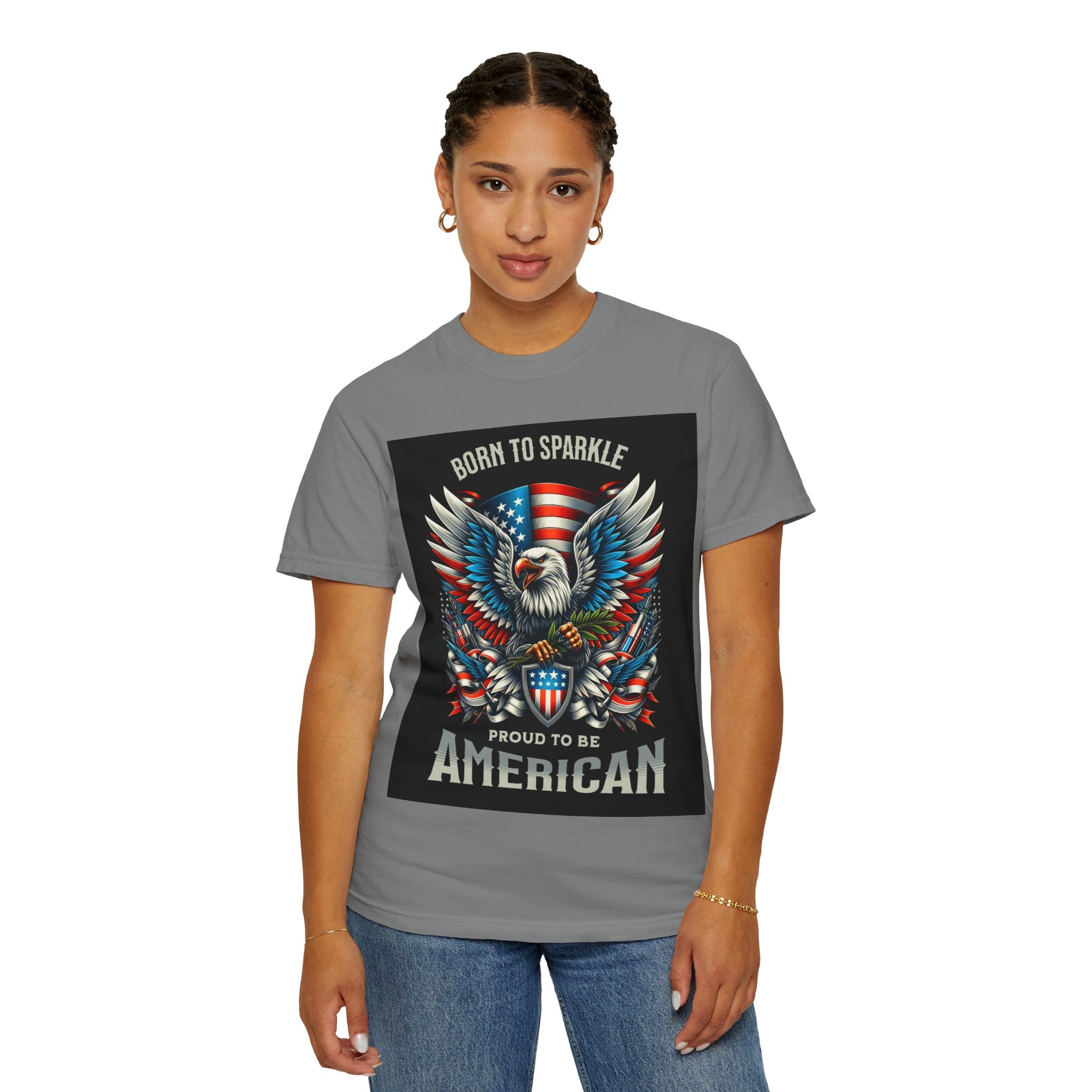 Born to Sparkle Proud to Be American T-Shirt