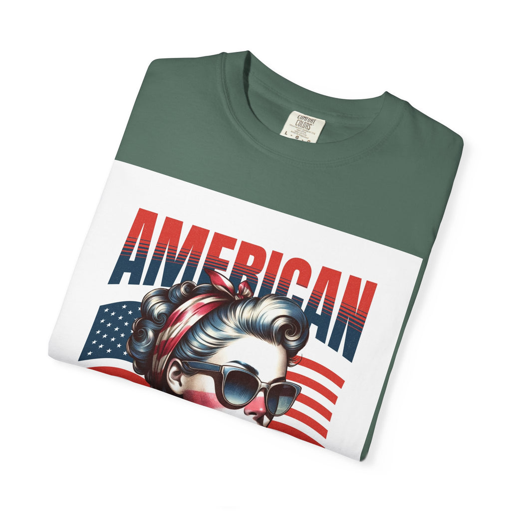 American Mama T‑Shirt — Vintage Patriotic Mom Tee