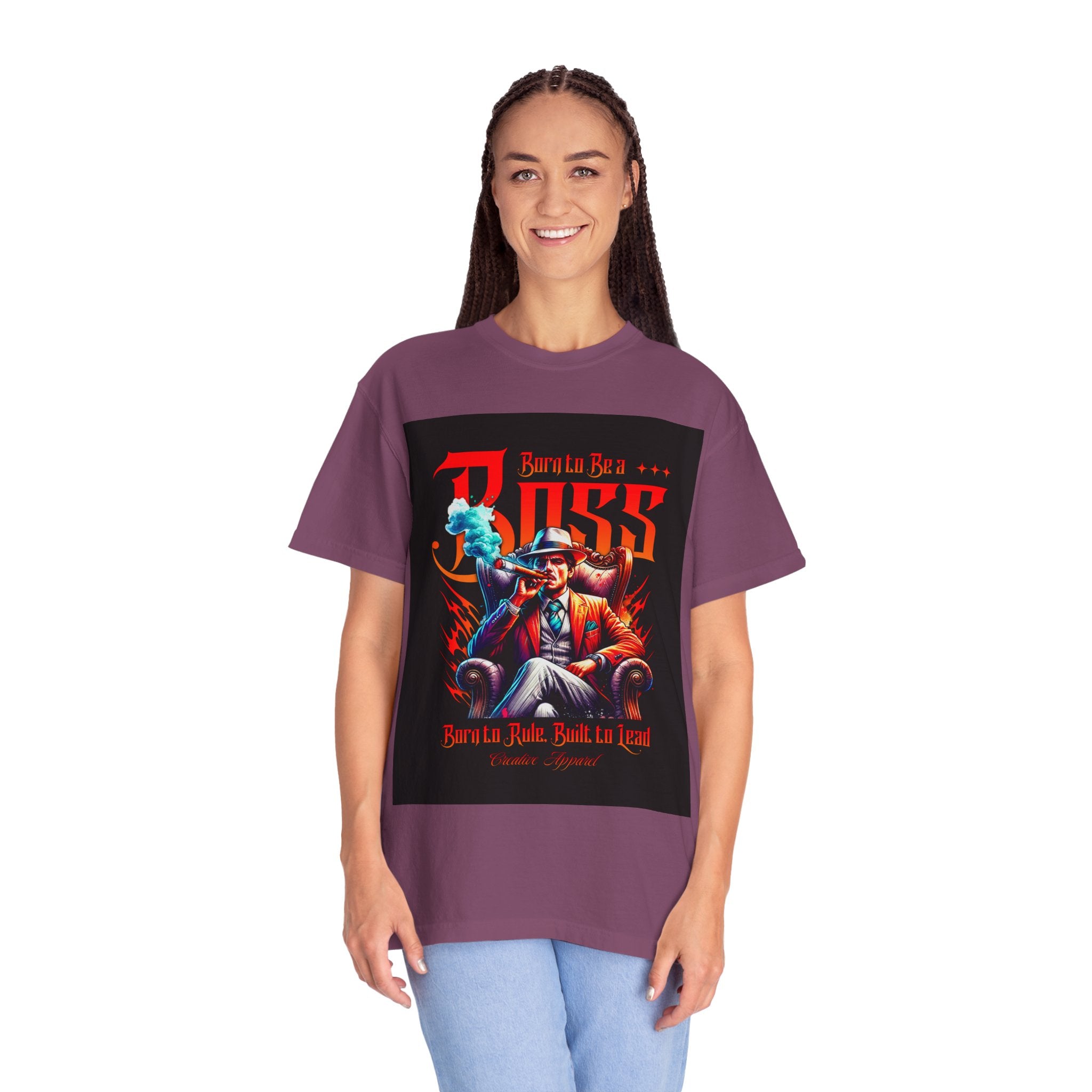 Boss Vintage Graphic T-Shirt — "Born to Be a Boss" Retro Mafia Design