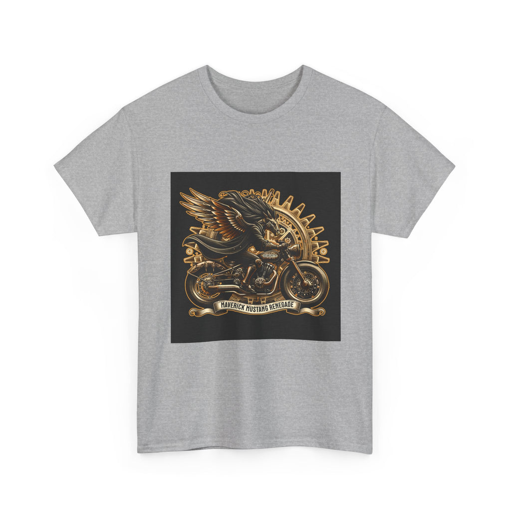 Vintage Winged Motorcycle Tee — "Ride Forever, Ride Free" Biker T-Shirt