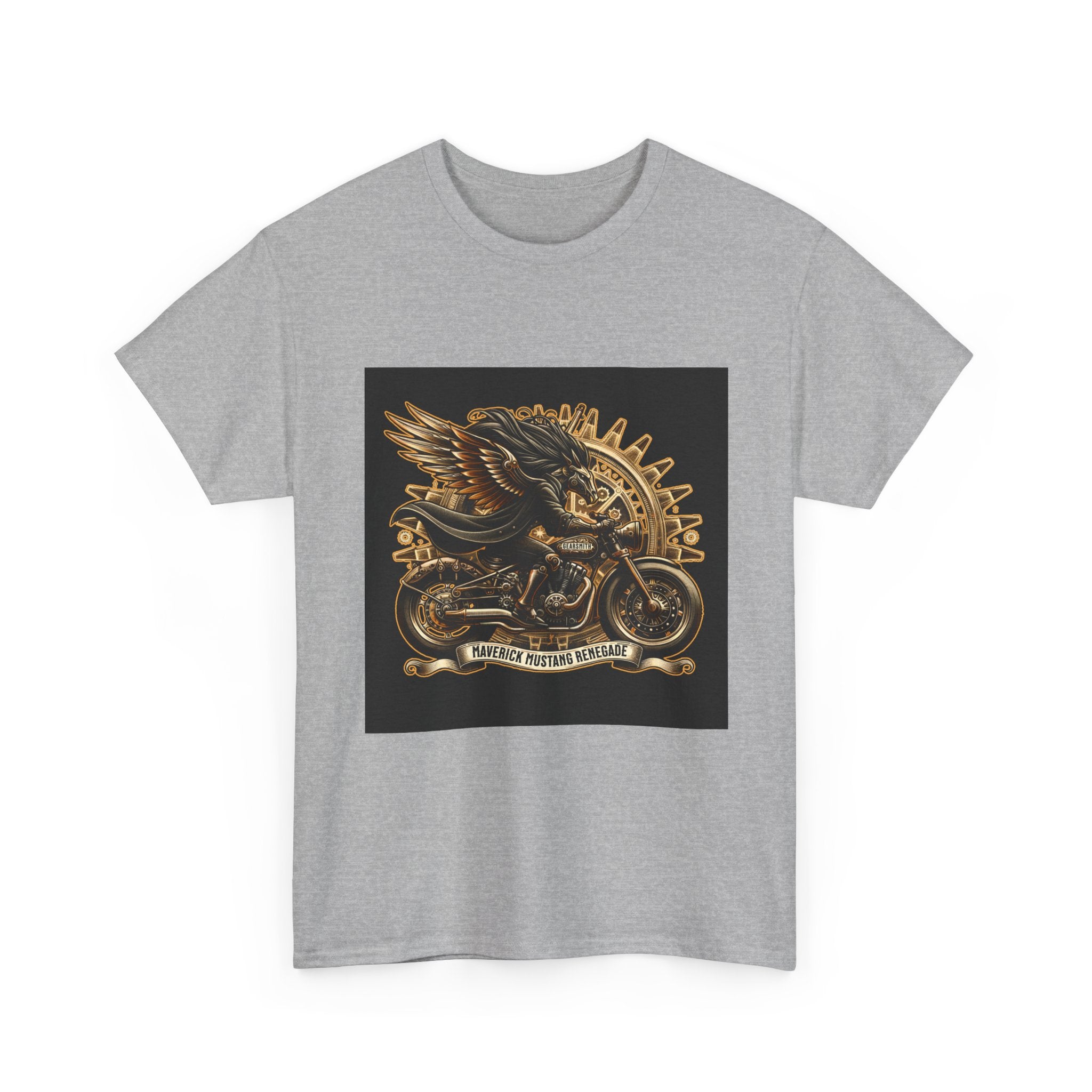 Vintage Winged Motorcycle Tee — "Ride Forever, Ride Free" Biker T-Shirt