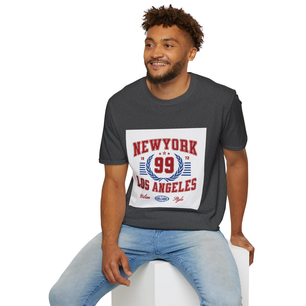 New York 99 Vintage Sports Tee — Collegiate Graphic T-Shirt