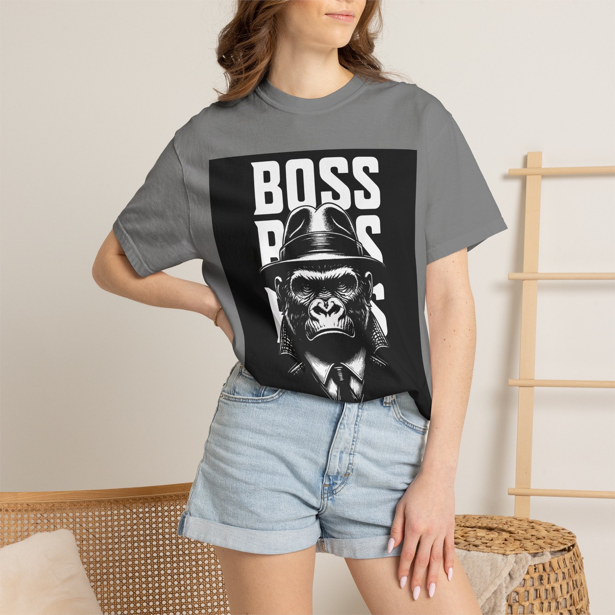 Boss Ape T-Shirt — Graphic "BOSS" Monkey Suit Tee