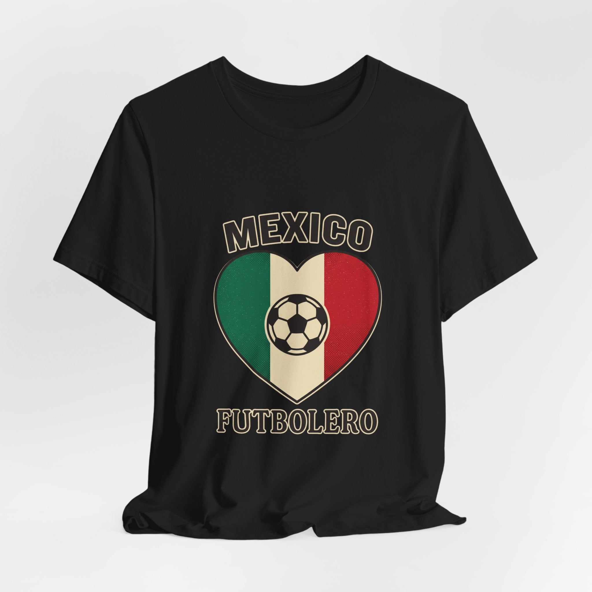 Mexico Heart Flag Futbolero Tee | Soccer Country Pride