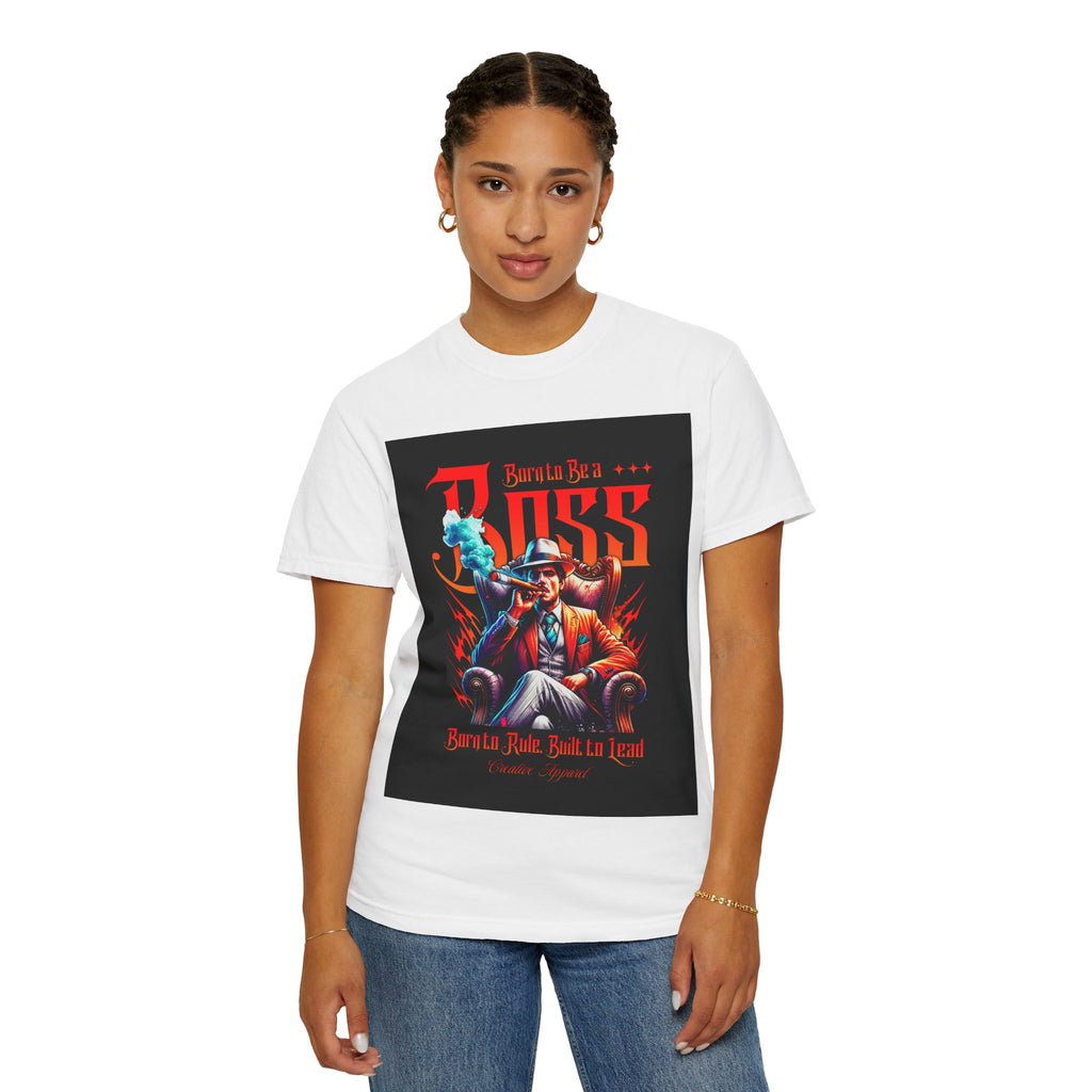 Boss Vintage Graphic T-Shirt — "Born to Be a Boss" Retro Mafia Design