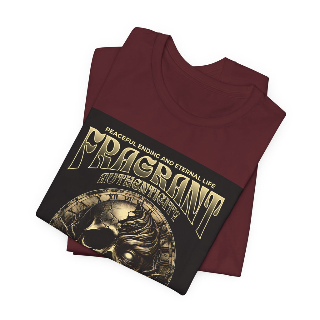 Skull & Roses Graphic Tee — "Fragrant" Vintage Gothic Band Shirt