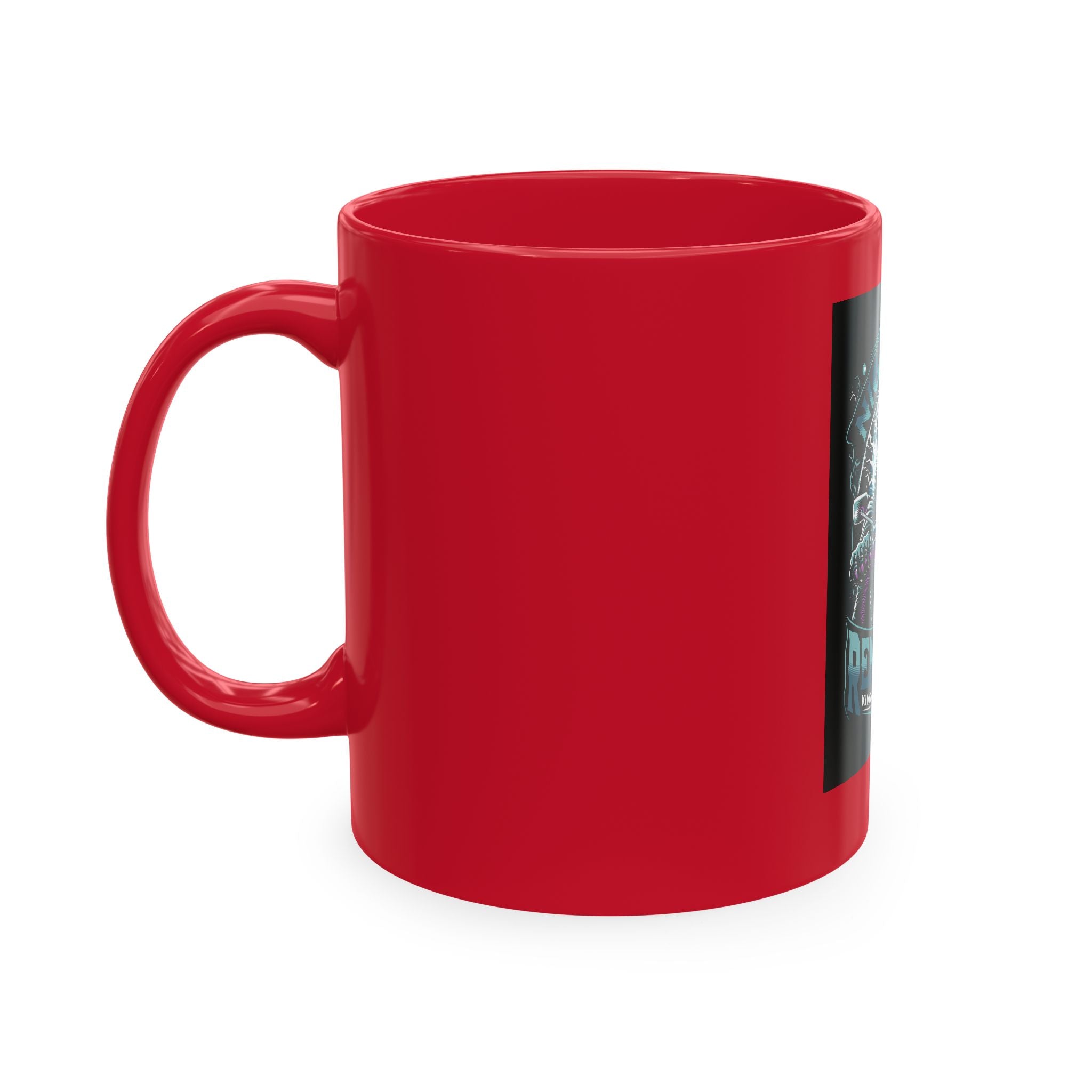 Nightmare Renegade Ceramic Mug — Grim Reaper Biker "King of the Shadows" Coffee Cup
