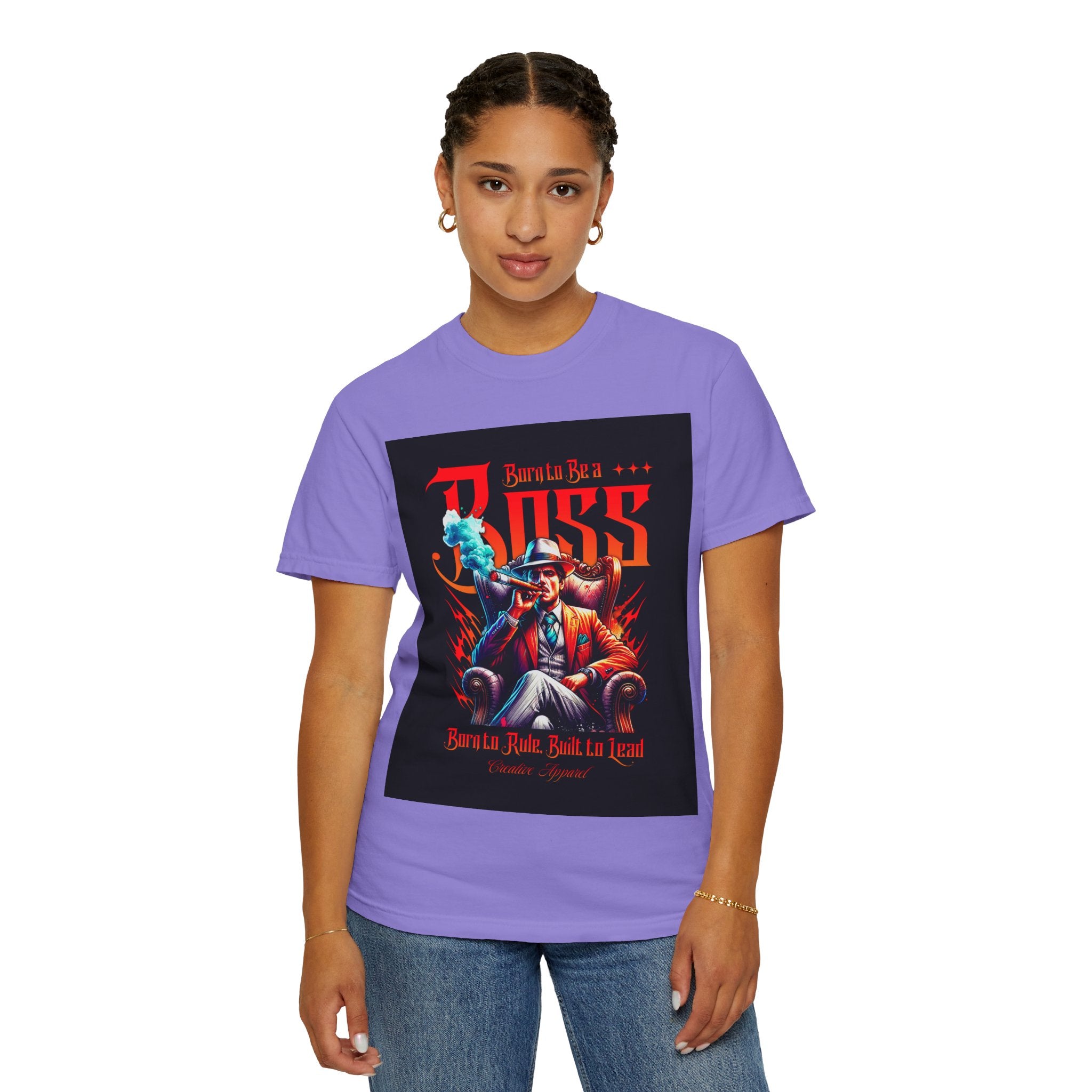 Boss Vintage Graphic T-Shirt — "Born to Be a Boss" Retro Mafia Design