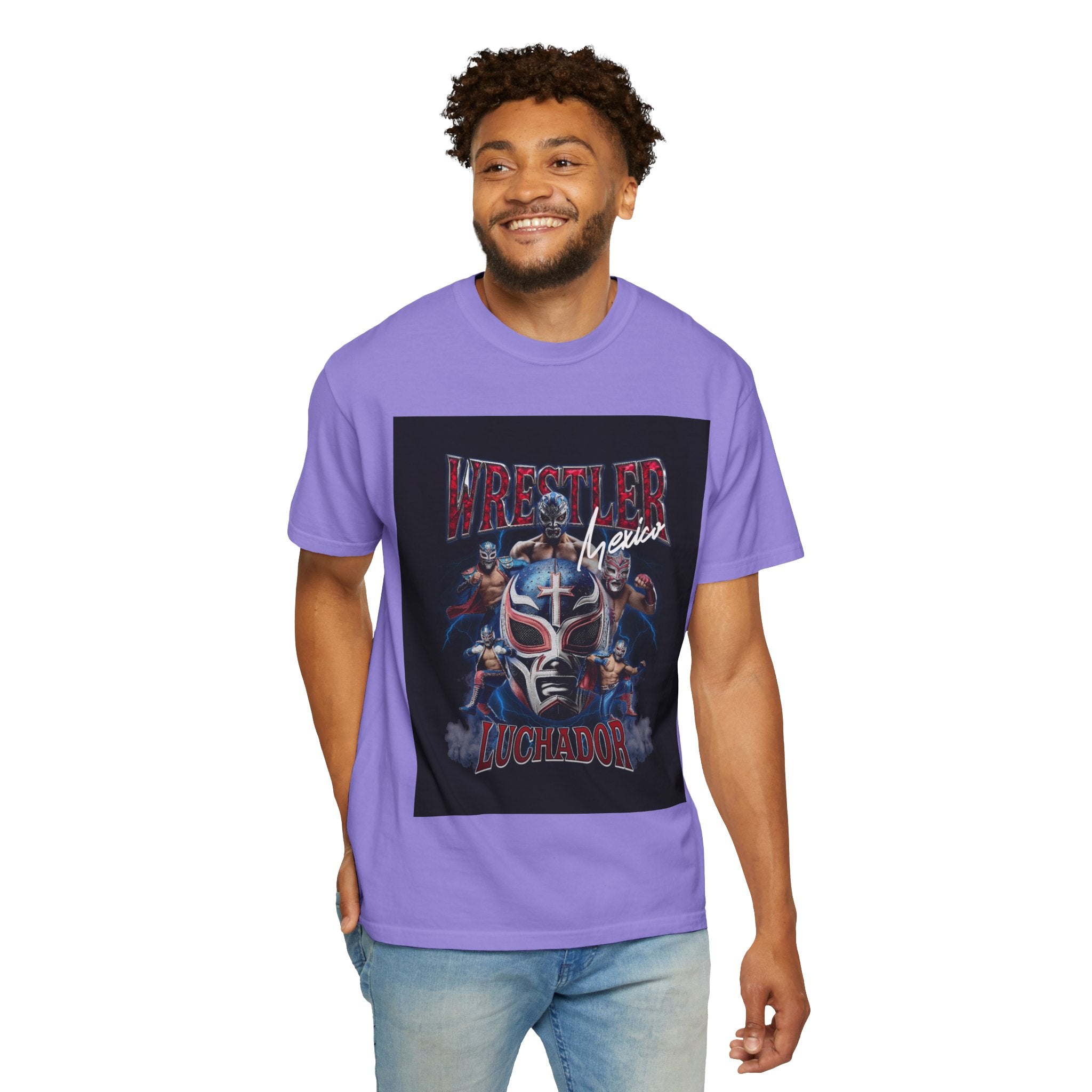Wrestler Luchador Graphic T-Shirt — Mexican Masked Wrestling Tee