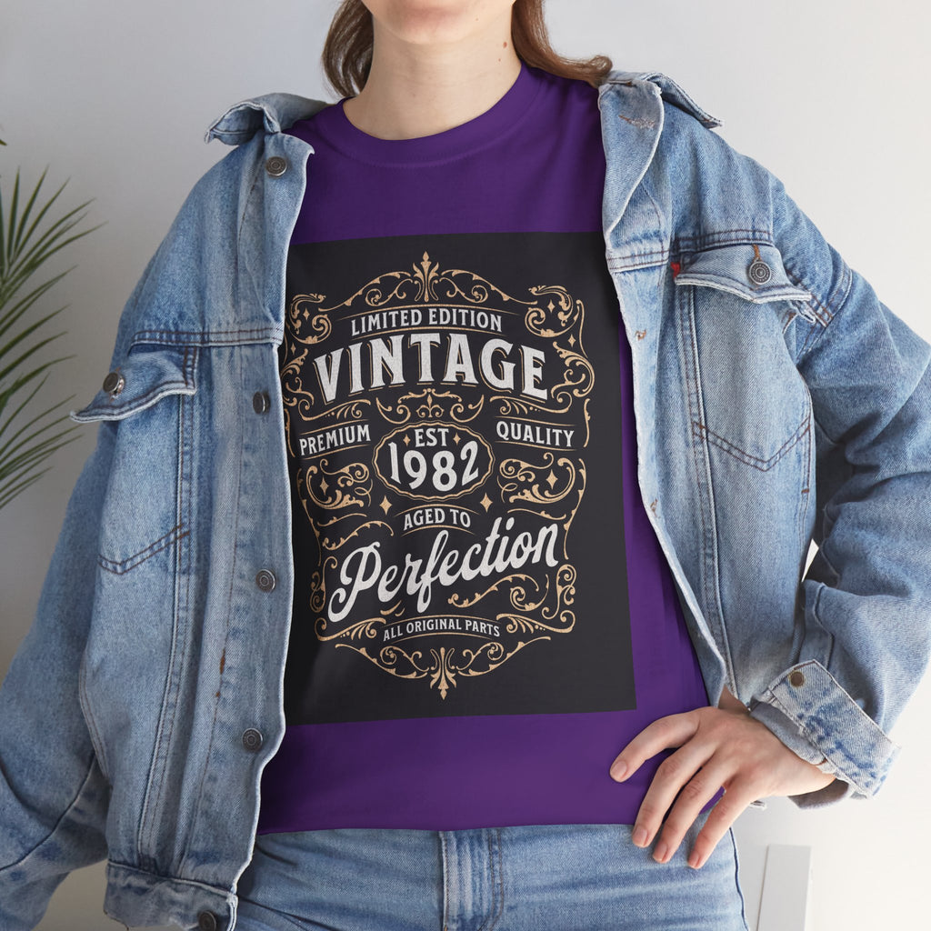 Vintage 1982 T-Shirt – Limited Edition Retro Birthday Gift