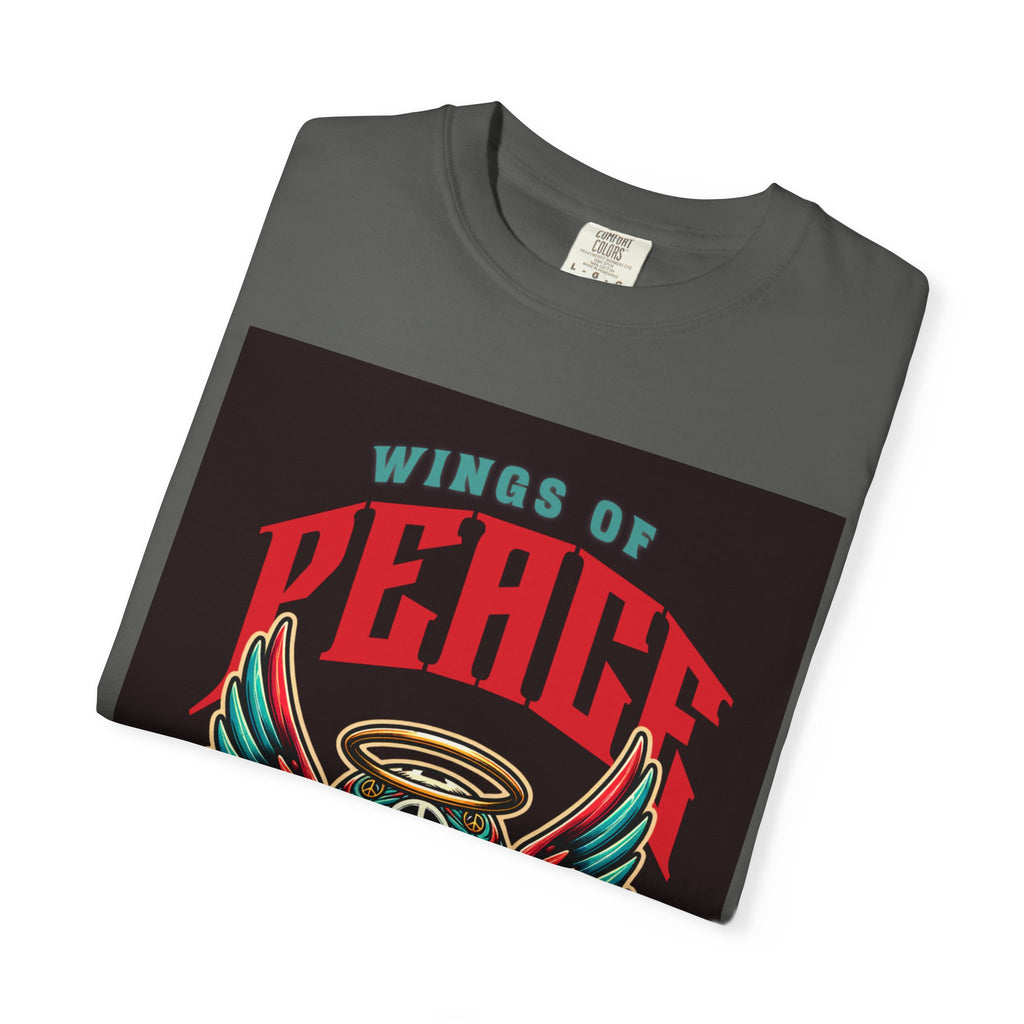 Wings of Peace Skull T-Shirt — "Soar Above With Love" Vintage Graphic Tee