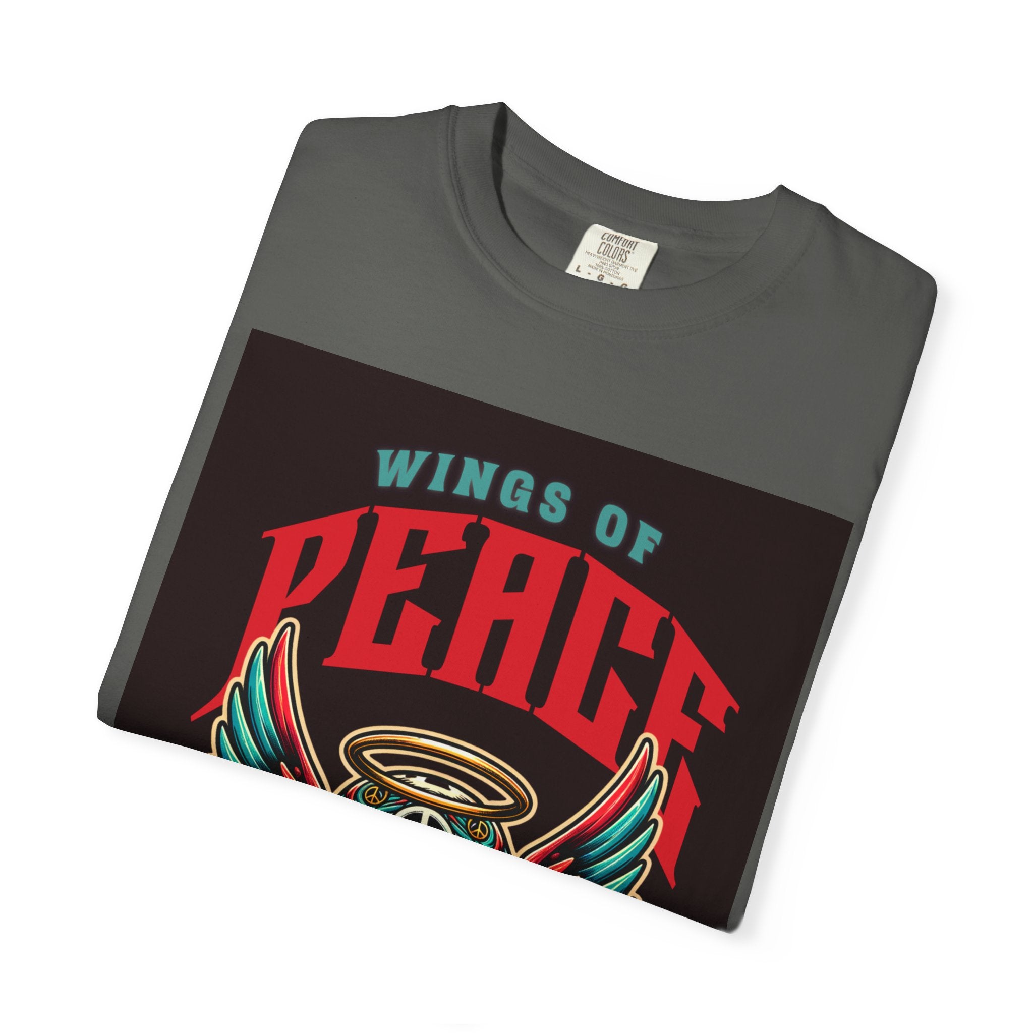 Wings of Peace Skull T-Shirt — "Soar Above With Love" Vintage Graphic Tee