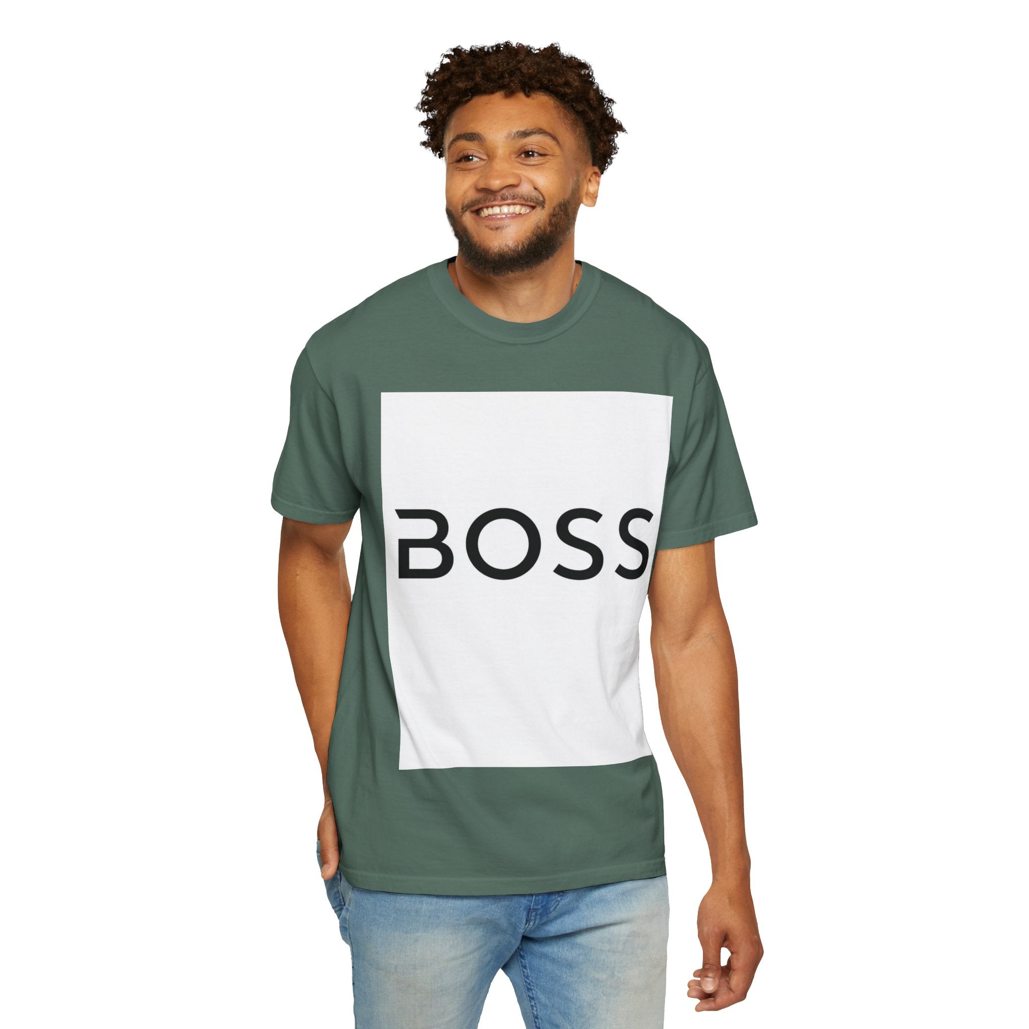 BOSS Graphic T-Shirt — Bold Minimalist Logo Tee for Confident Style