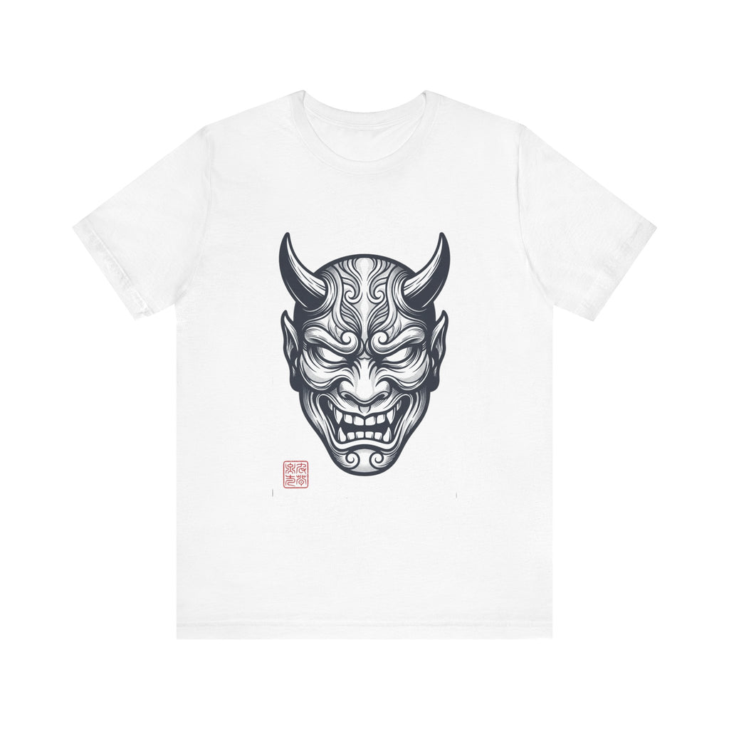 Demon Hannya Mask T‑Shirt — Japanese Oni Tattoo Graphic Tee
