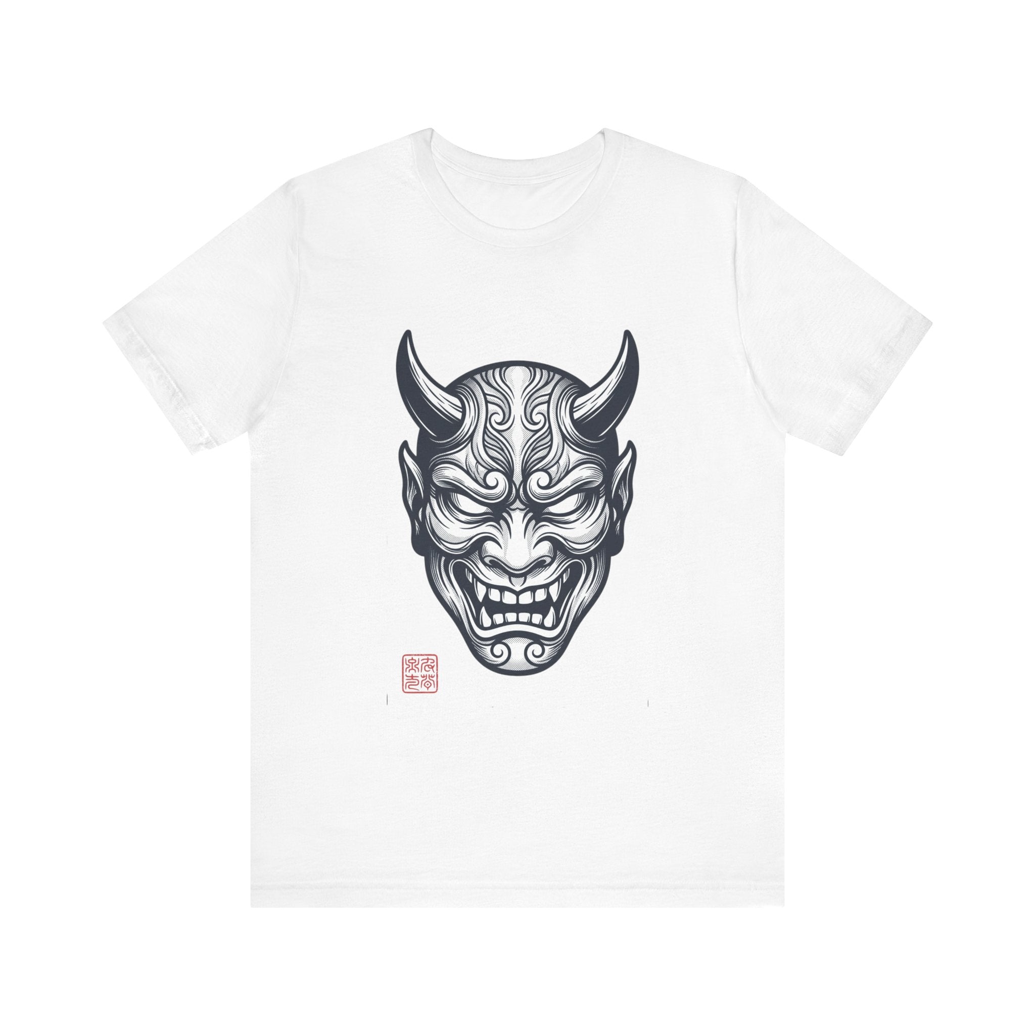 Demon Hannya Mask T‑Shirt — Japanese Oni Tattoo Graphic Tee