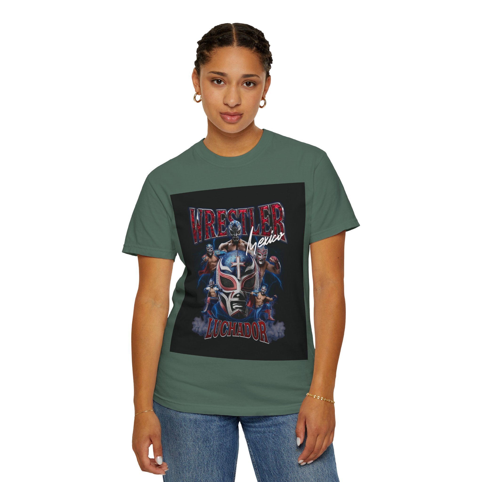 Wrestler Luchador Graphic T-Shirt — Mexican Masked Wrestling Tee