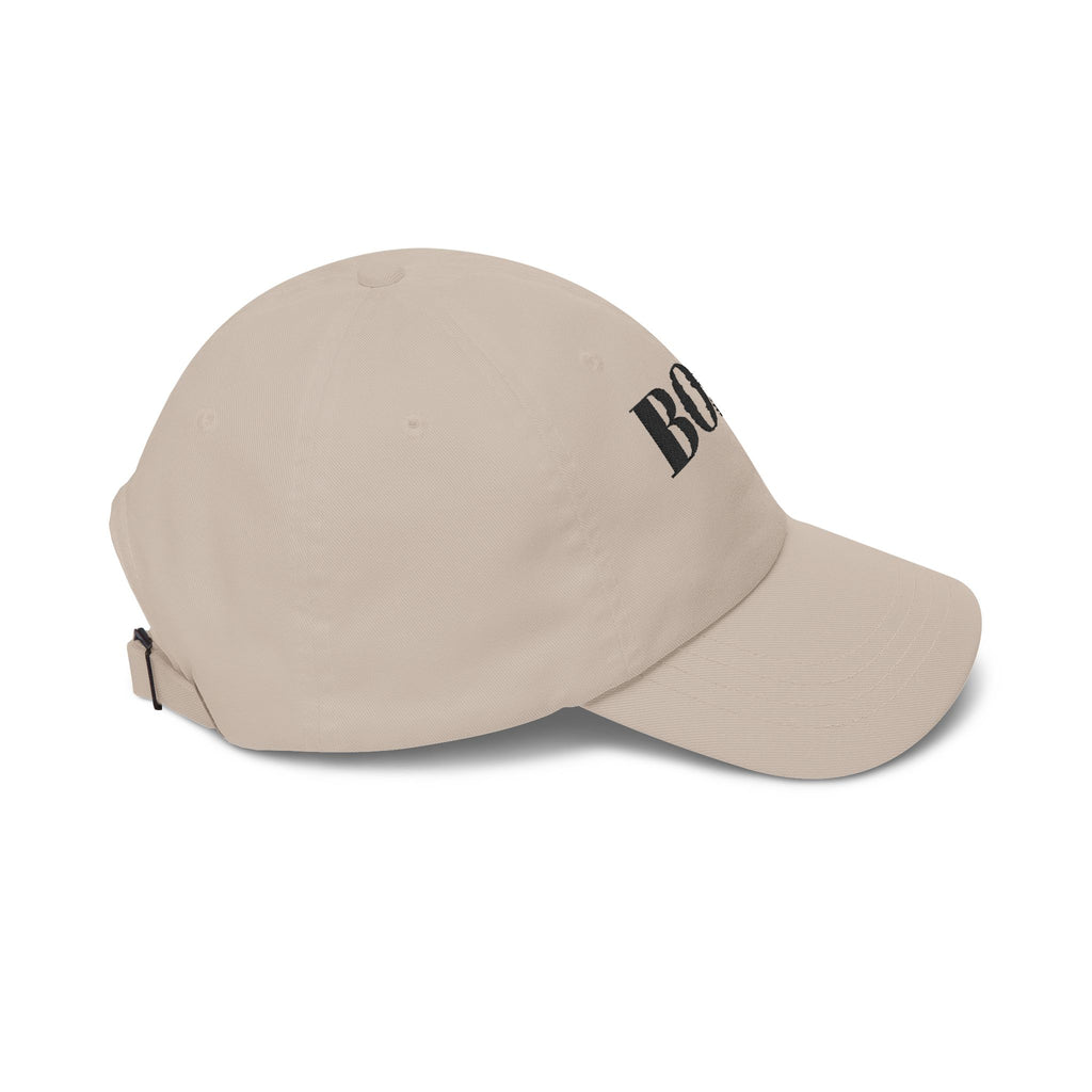 BOSS Embroidered Dad Cap - Classic White Baseball Hat