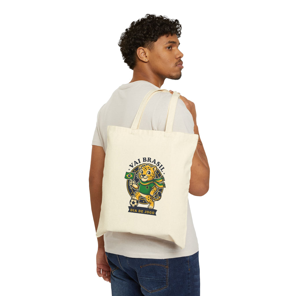 Brasil Soccer Mascot Tote | Brazilian Flag, National Pride