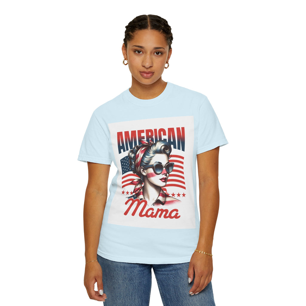 American Mama T‑Shirt — Vintage Patriotic Mom Tee