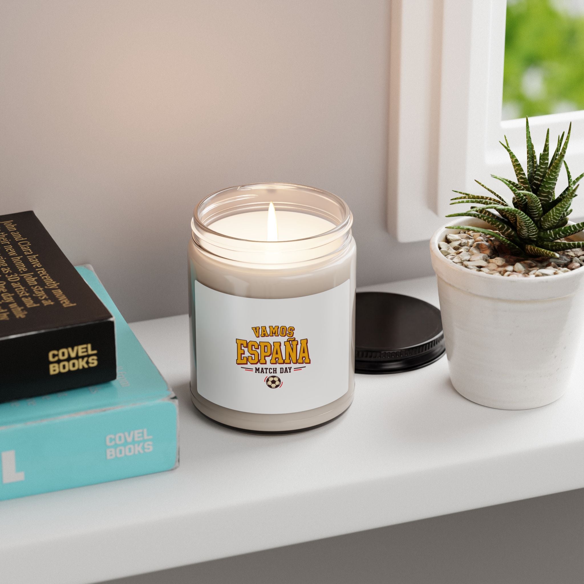 Vamos España Match Day Candle | Spain Soccer Pride, Red Yellow