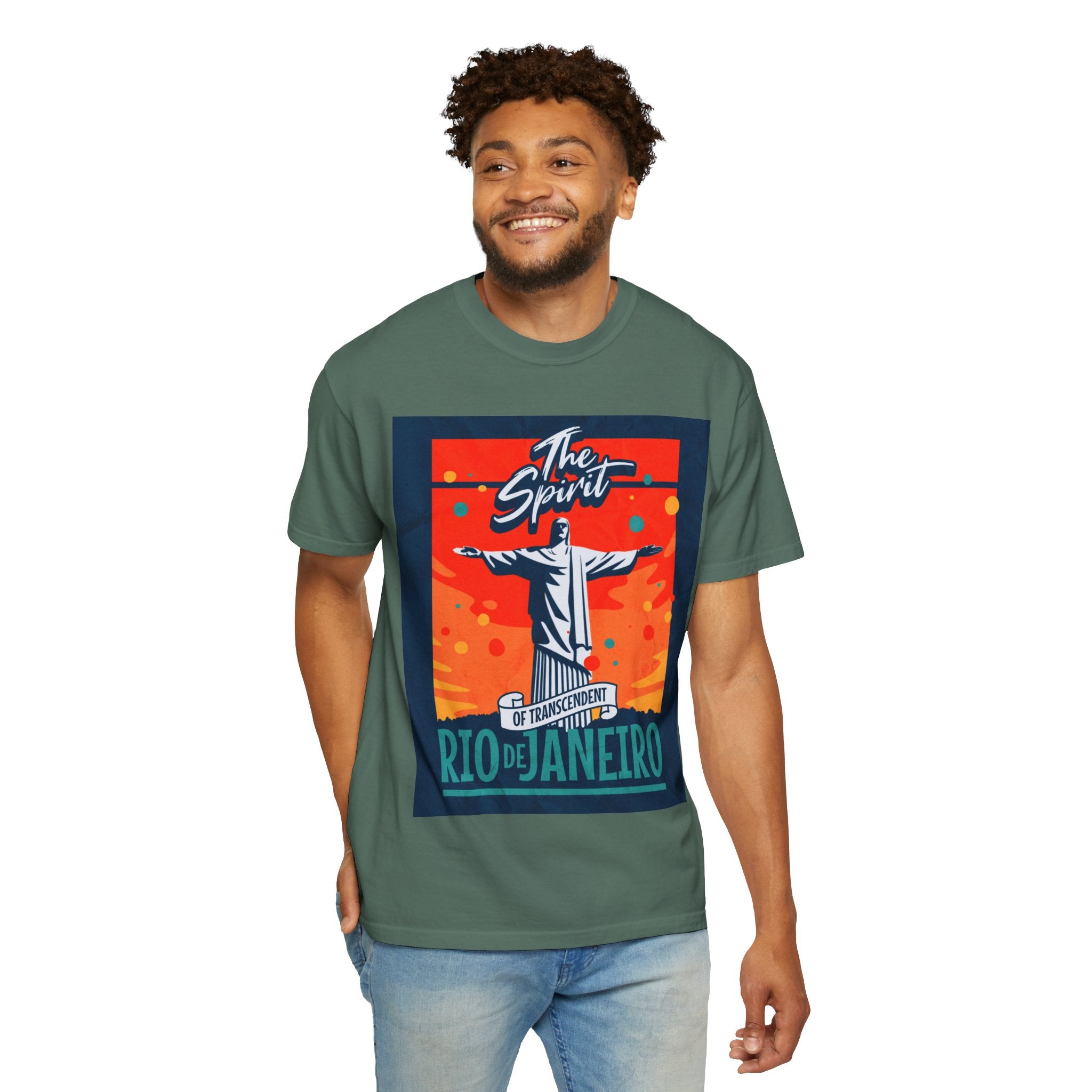 Rio de Janeiro Christ the Redeemer Poster T-Shirt — 'The Spirit' Graphic Tee