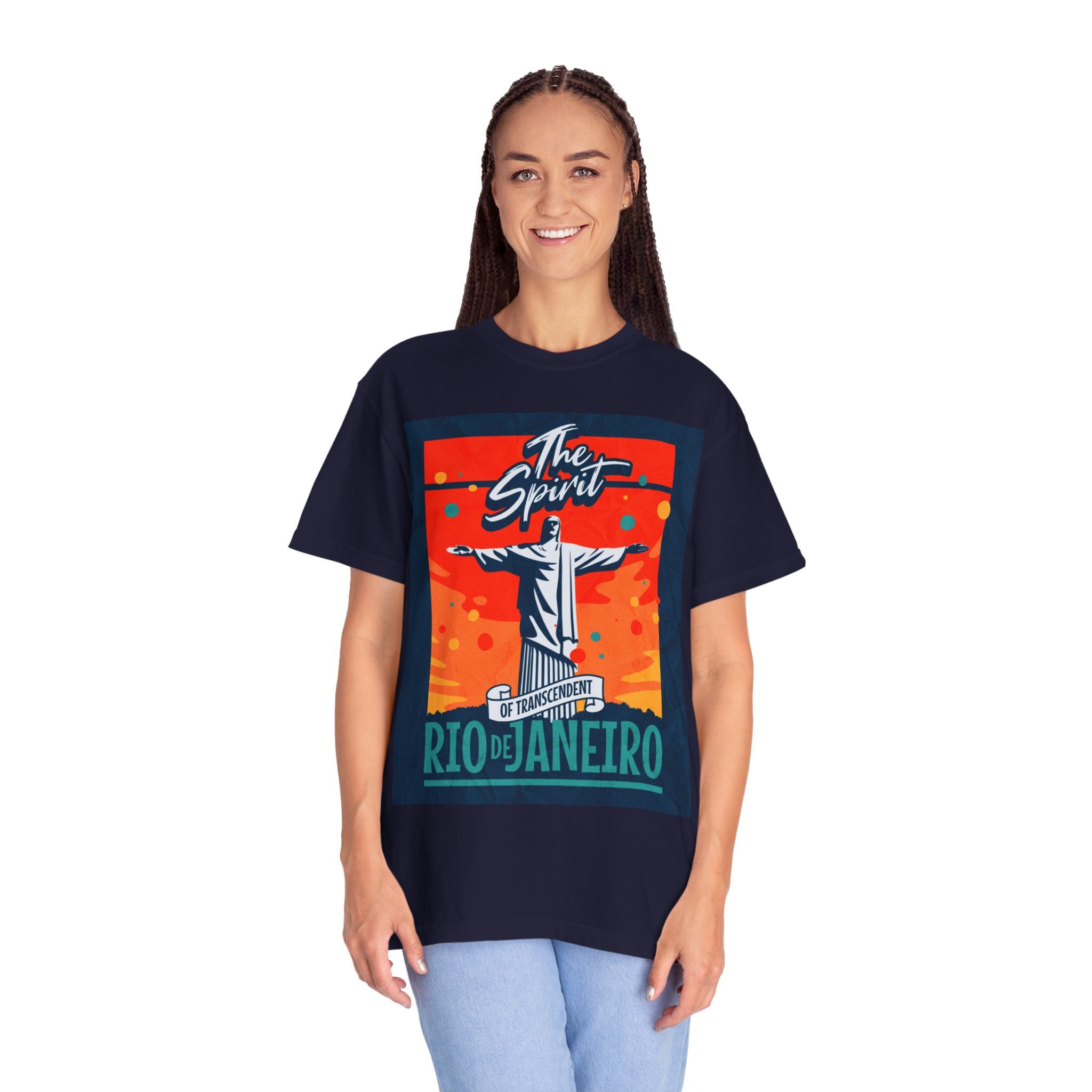 Rio de Janeiro Christ the Redeemer Poster T-Shirt — 'The Spirit' Graphic Tee