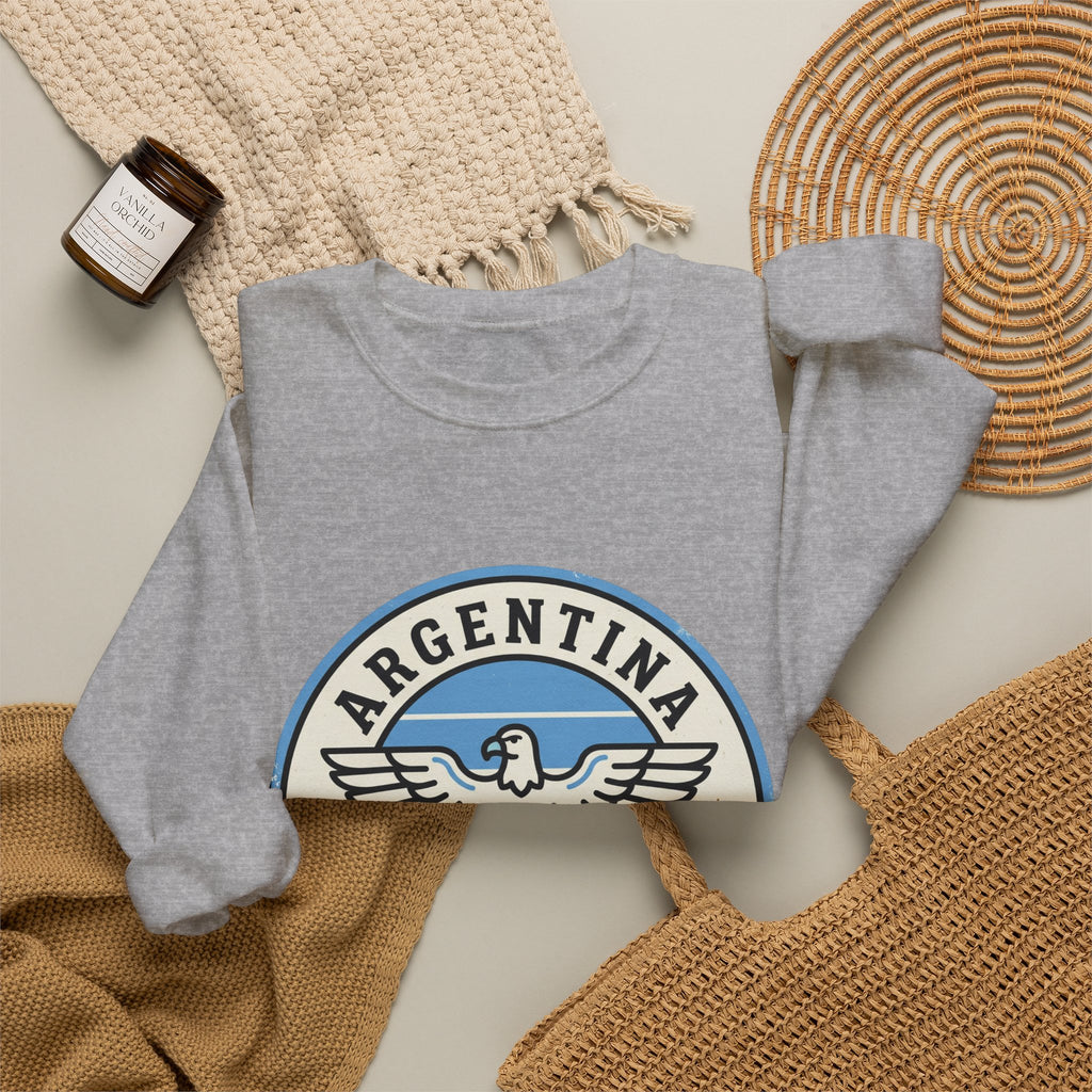 Argentina Fútbol Crest Sweatshirt | Soccer Country Pride, Nacional Colors