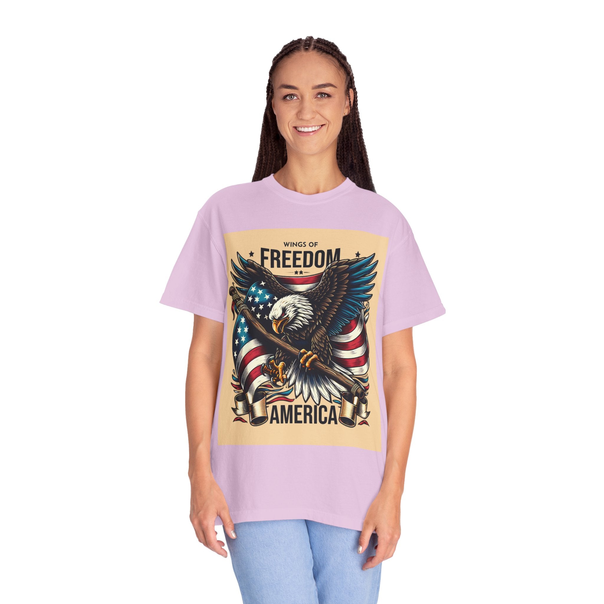 Freedom Eagle T-Shirt — Wings of America Patriotic Graphic Tee