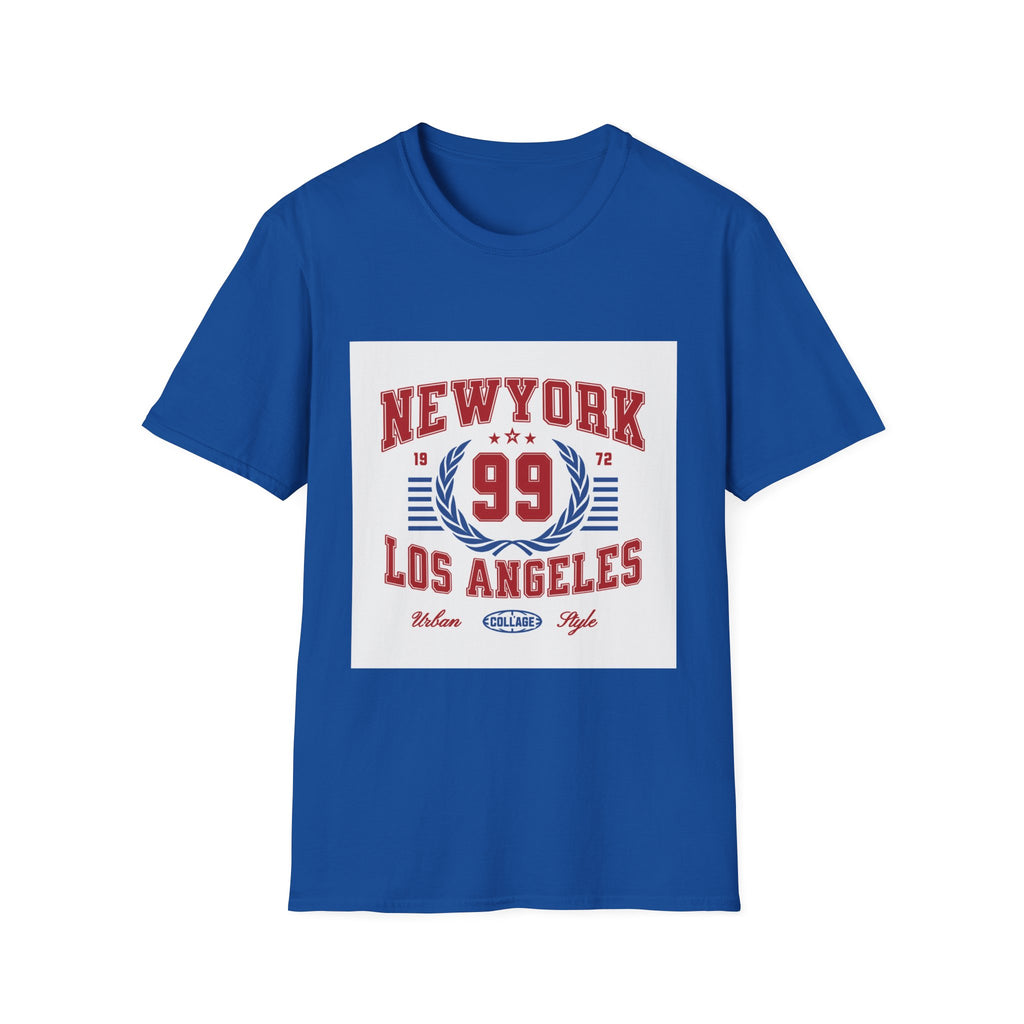 New York 99 Vintage Sports Tee — Collegiate Graphic T-Shirt