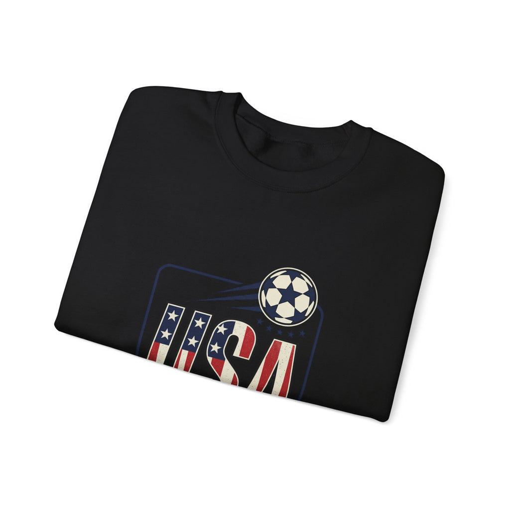 USA Soccer Crewneck Sweatshirt | American Flag Soccer Graphic