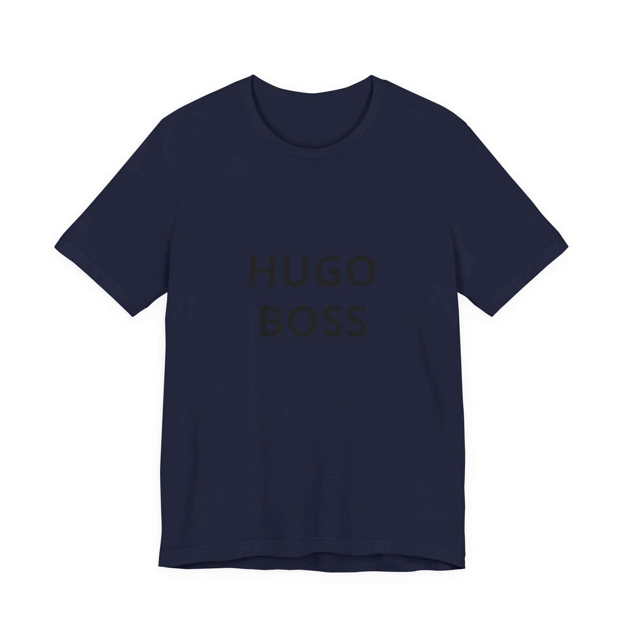 Graphic Tee — "HUGO BOSS" Minimalist Text T-Shirt