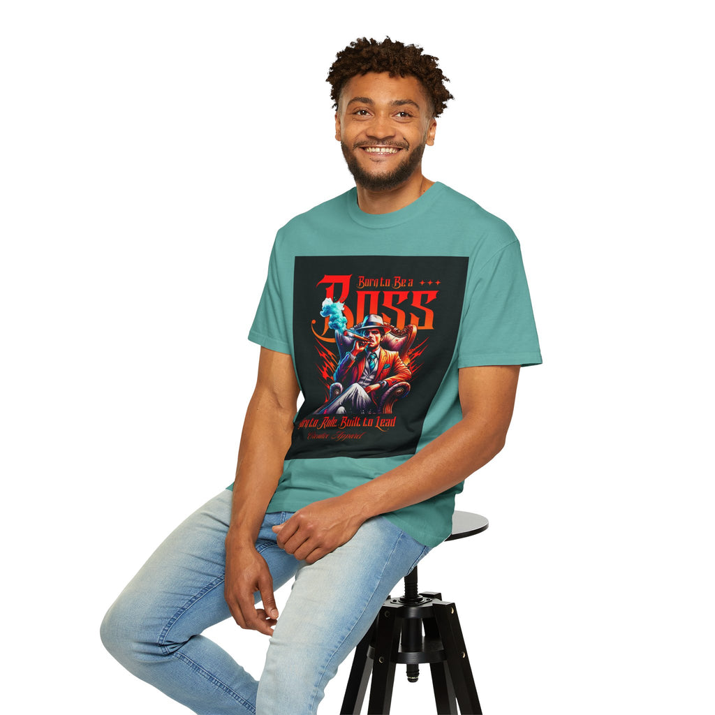 Boss Vintage Graphic T-Shirt — "Born to Be a Boss" Retro Mafia Design