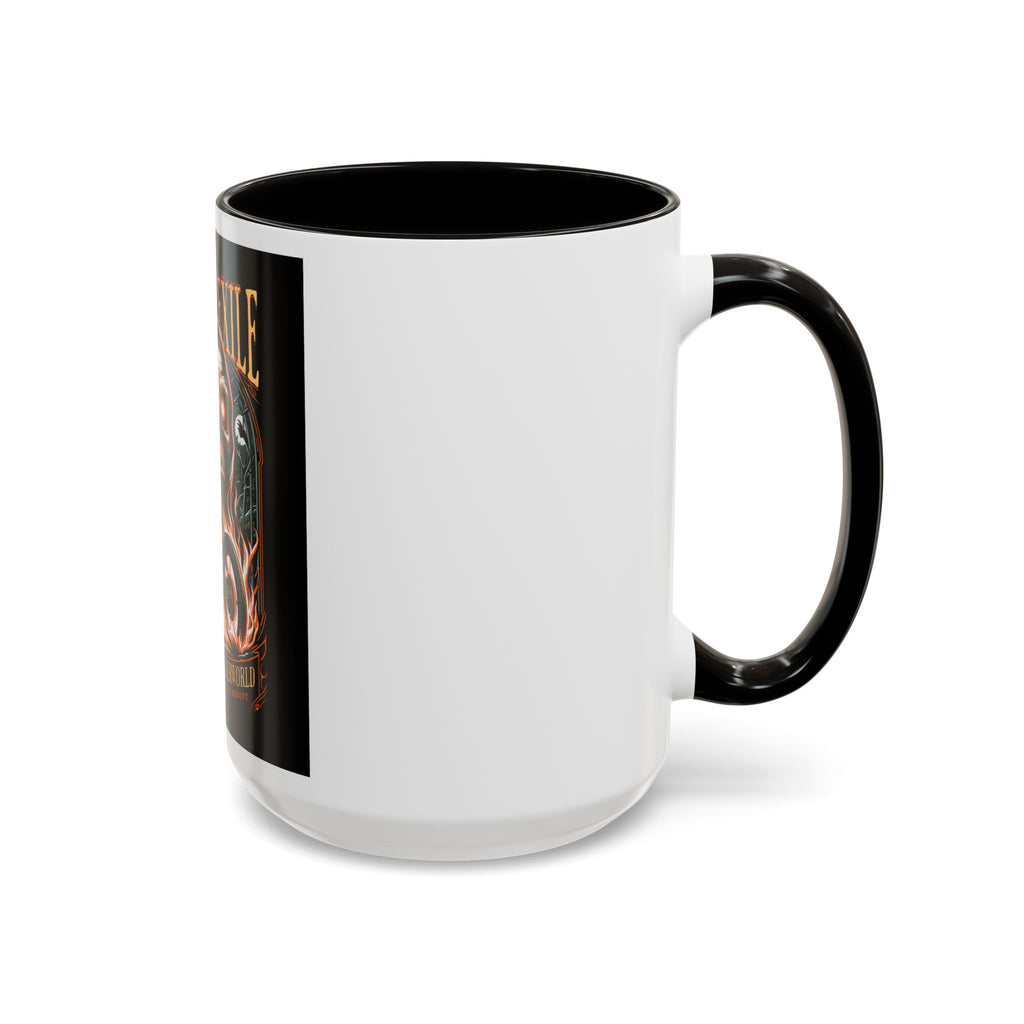 Eternal Exile Skull Biker Mug — Gothic Motorcycle Coffee Cup (11oz/15oz)